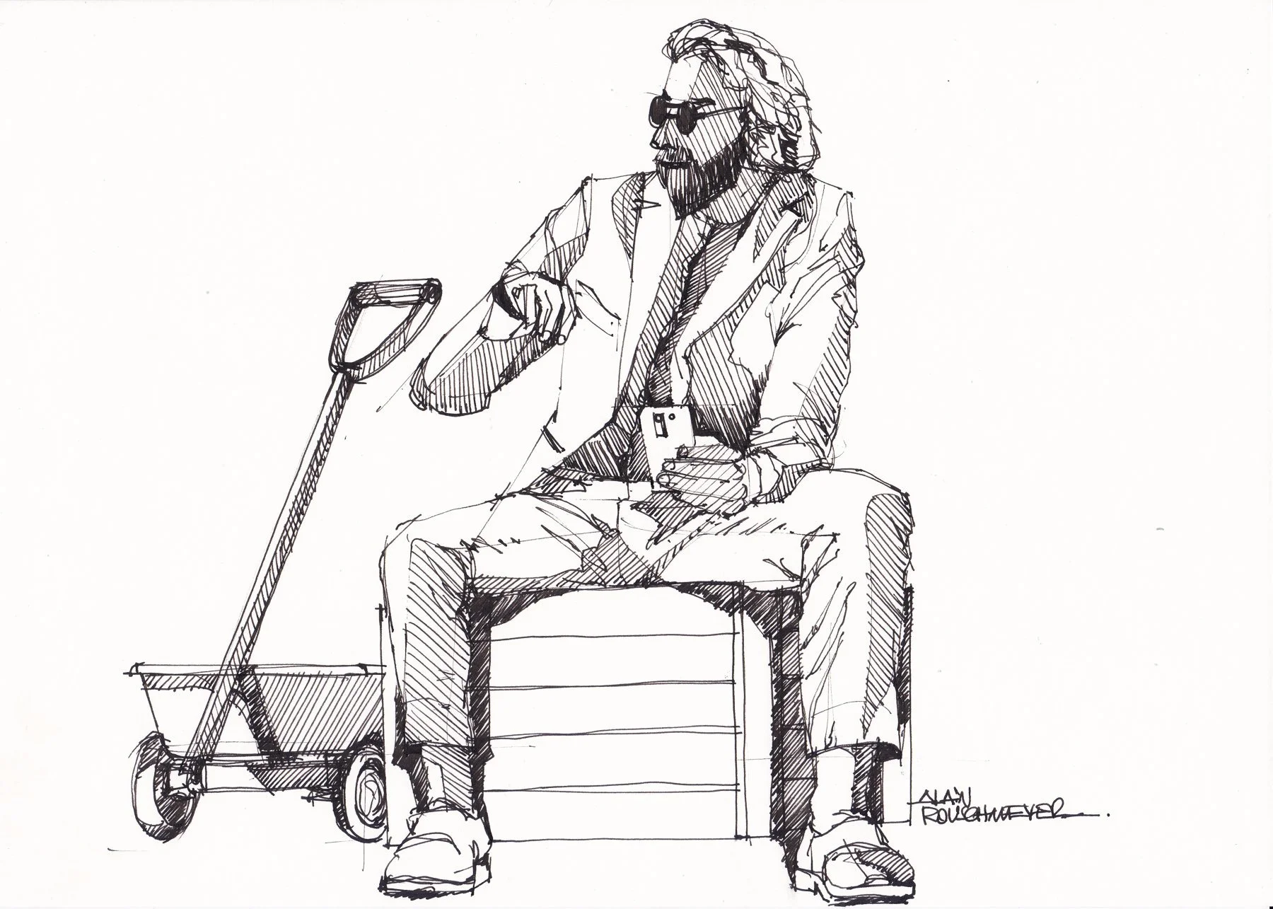 Le petit gaulois, le croquis