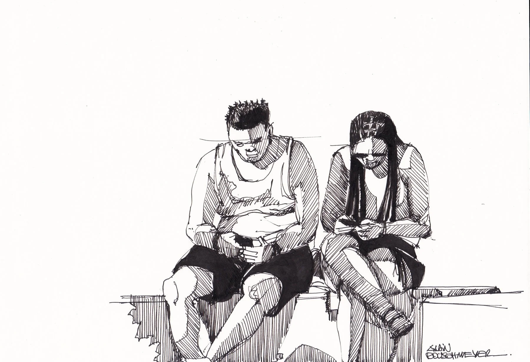 Smart and phone, le croquis