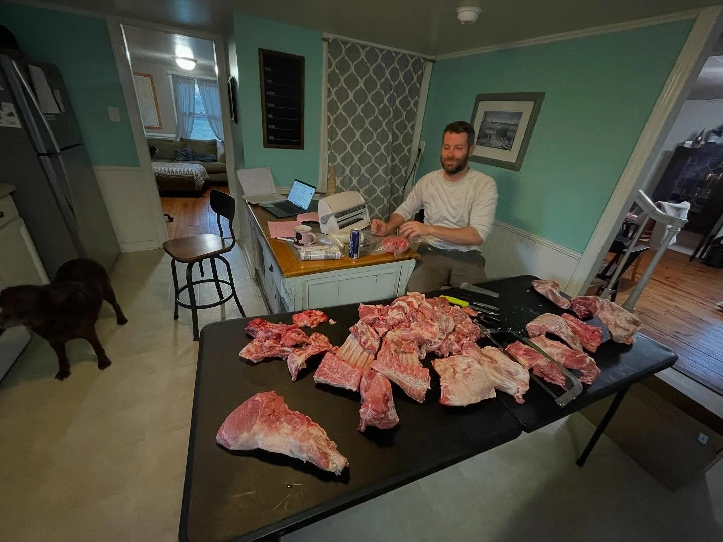 If you&rsquo;re nervous about breaking down your own animals, don&rsquo;t be. The first time we processed our own pig, we literally had YouTube pulled up outside with my laptop in the grass. It was messy but beautiful and we got it done! We&rsquo;ve 