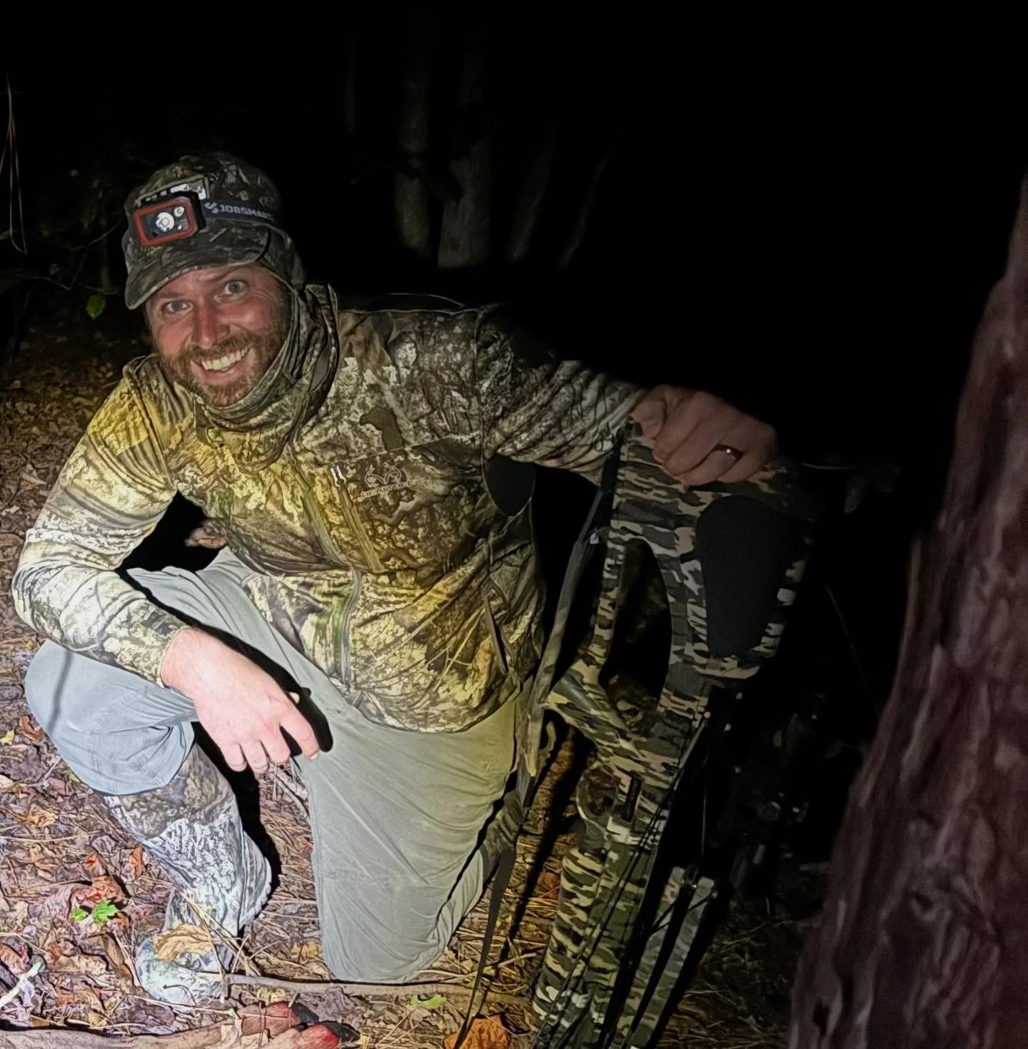 So proud of this guy! 

We decided to call it yesterday evening. I walked ahead of Danny, put my bow in the shed, and we started chatting (loudly) about how bad the bugs sucked. I heard something rustle and of the corner of my eye I saw a doe just st