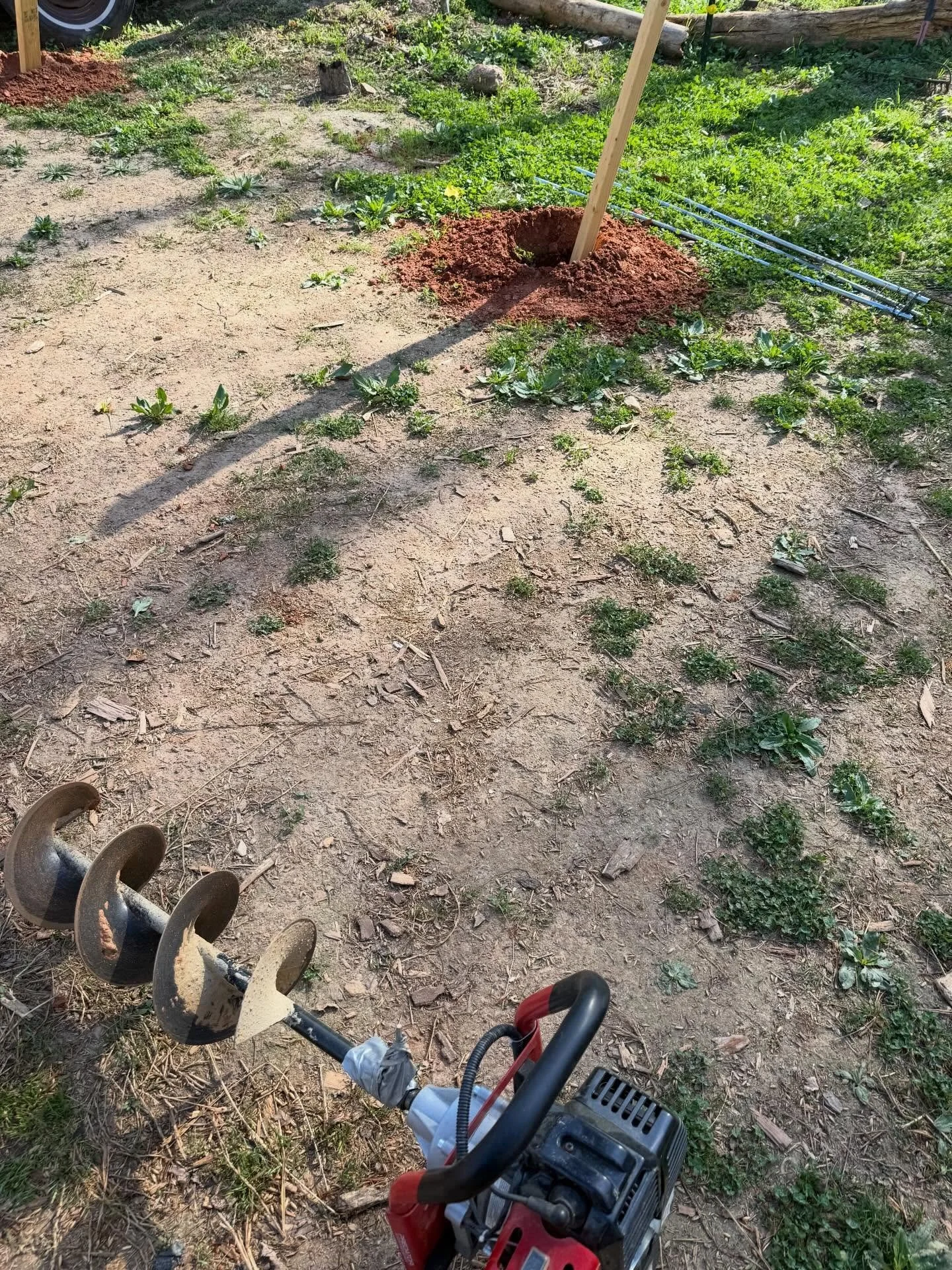 Finally kinda sorta have a permanent outdoor kitchen plan. After building quite a few things together over the years, getting structures square is not our strong suit. Naturally, after about the 20th time of measuring we said &ldquo;that&rsquo;s good