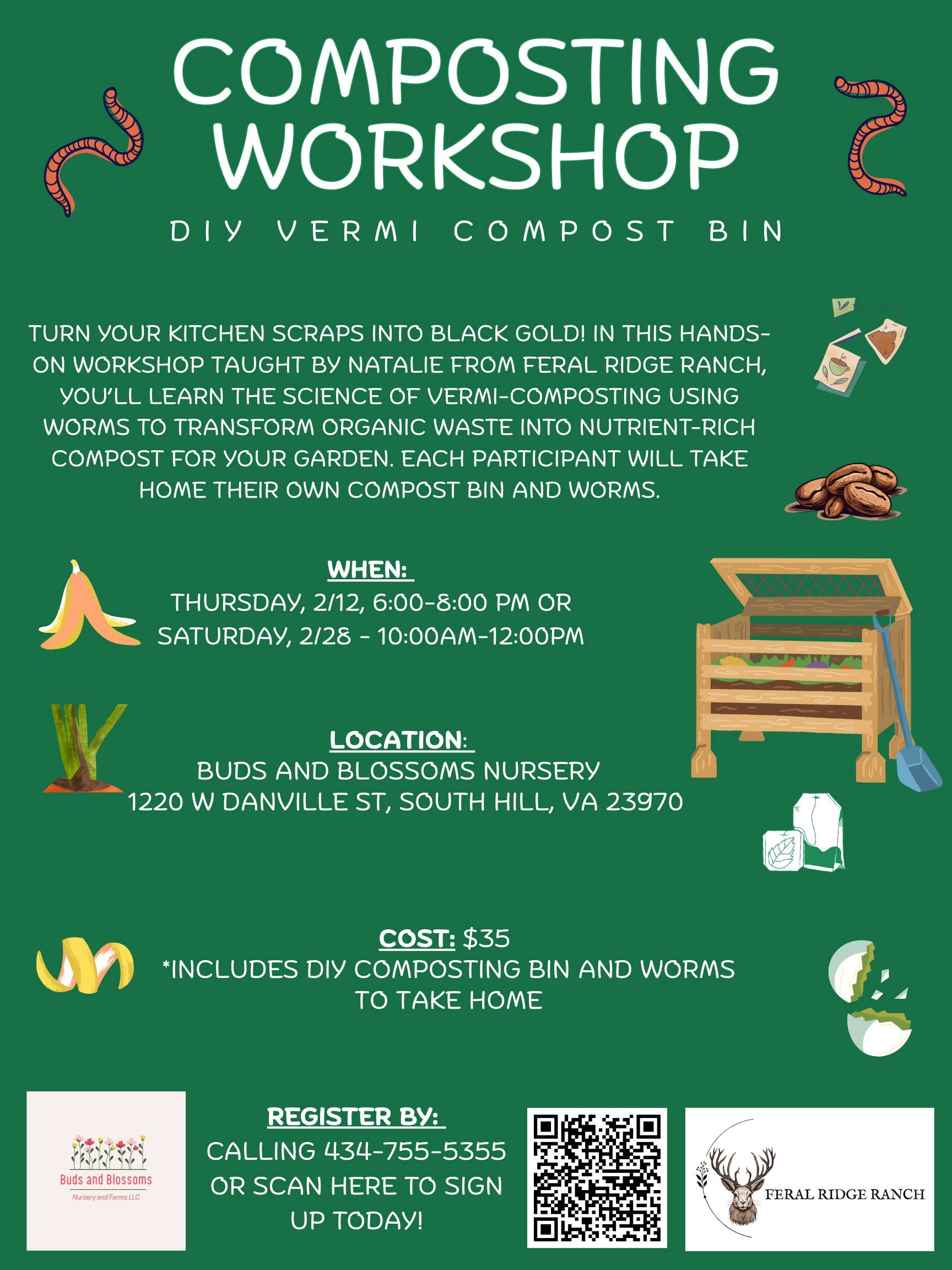 Vermi Composting Workshop at Buds at Blossoms Nursery