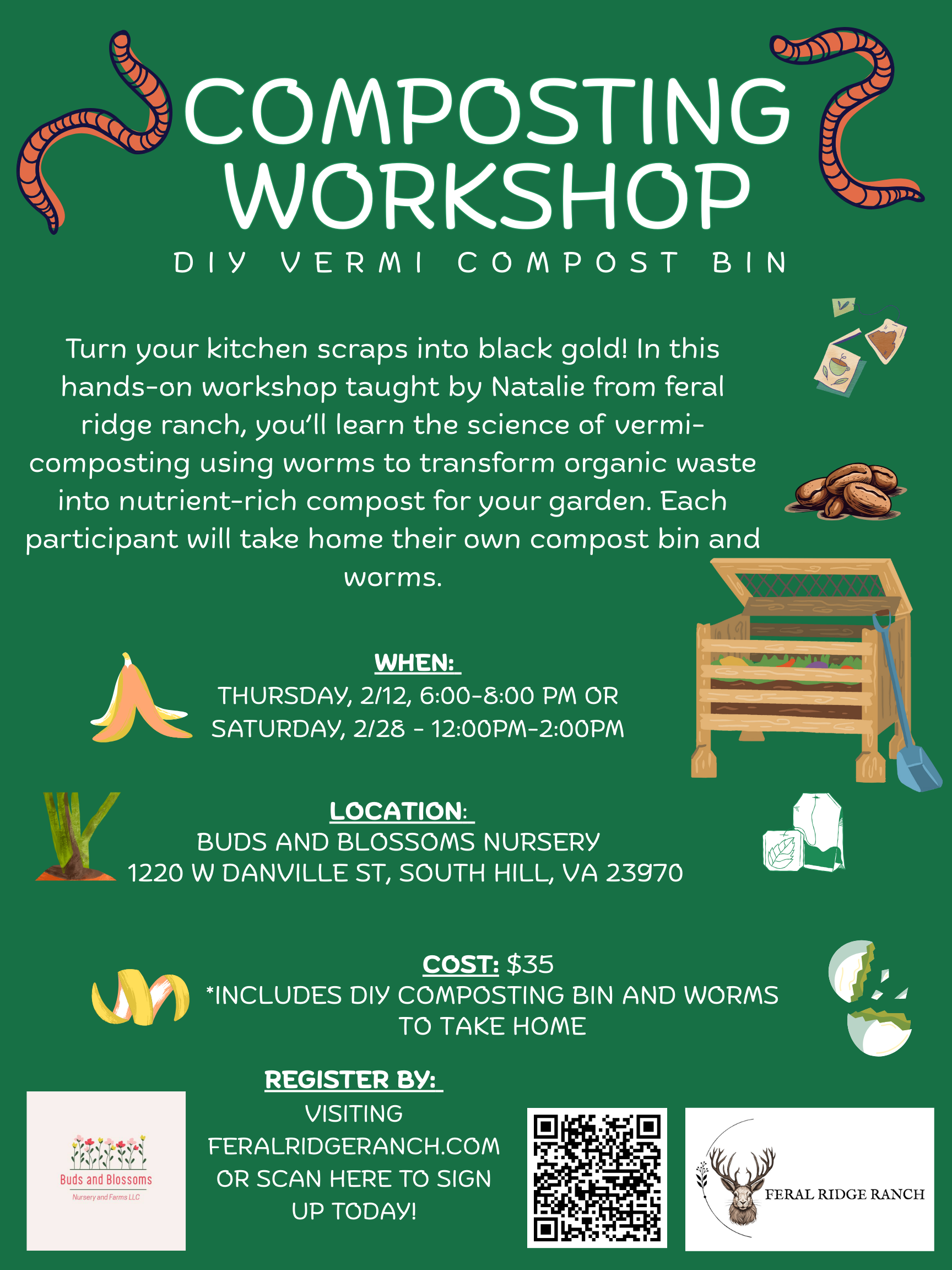 Vermi Composting Workshop at Buds at Blossoms Nursery