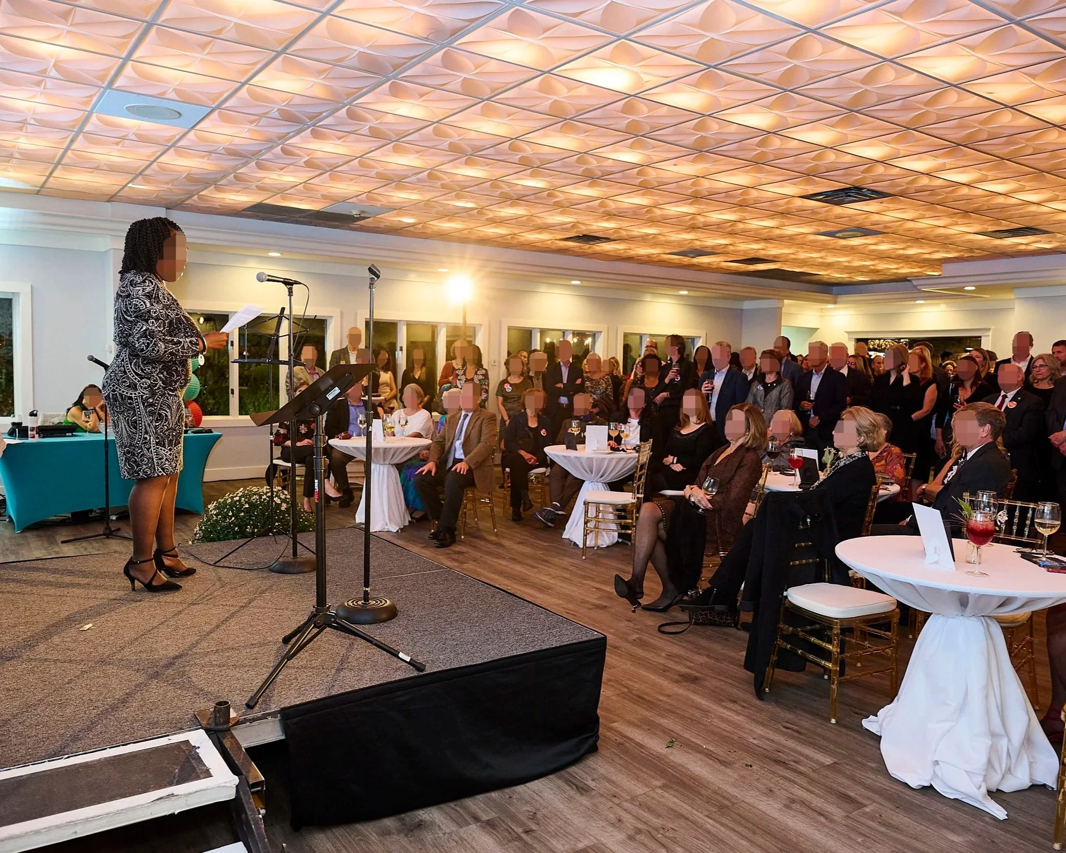 Corporate summit and gala dinner hosted in the grand ballroom at Traveler's Rest.