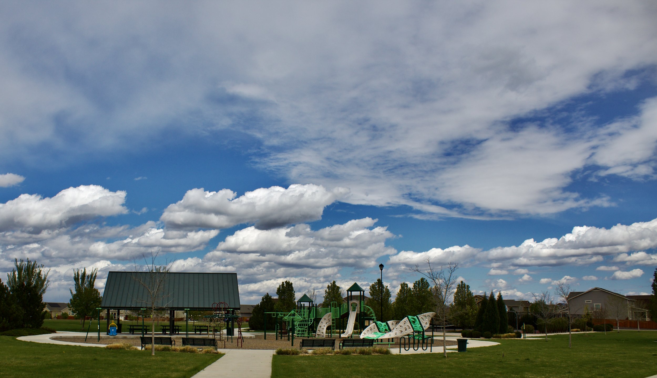 Nearby park (about 2 or three blocks to playground)