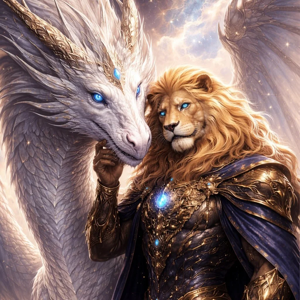 Even lions cut shapes.