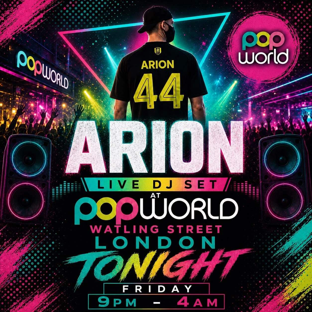 Catch me DJing tonight @popworldlondonwatlingst from 9pm - 4am. 🎉