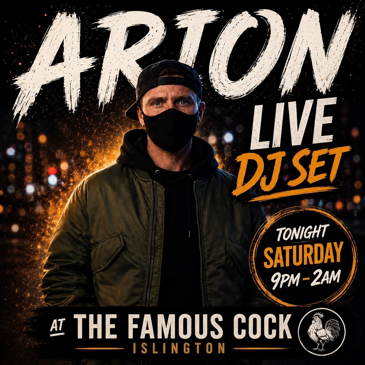 DJing tonight @the.famouscock till 2am. AJ fight is in full effect. Easy fight for AJ IMO. @anthonyjoshua vs @tysonfury is the fight we wanna see!