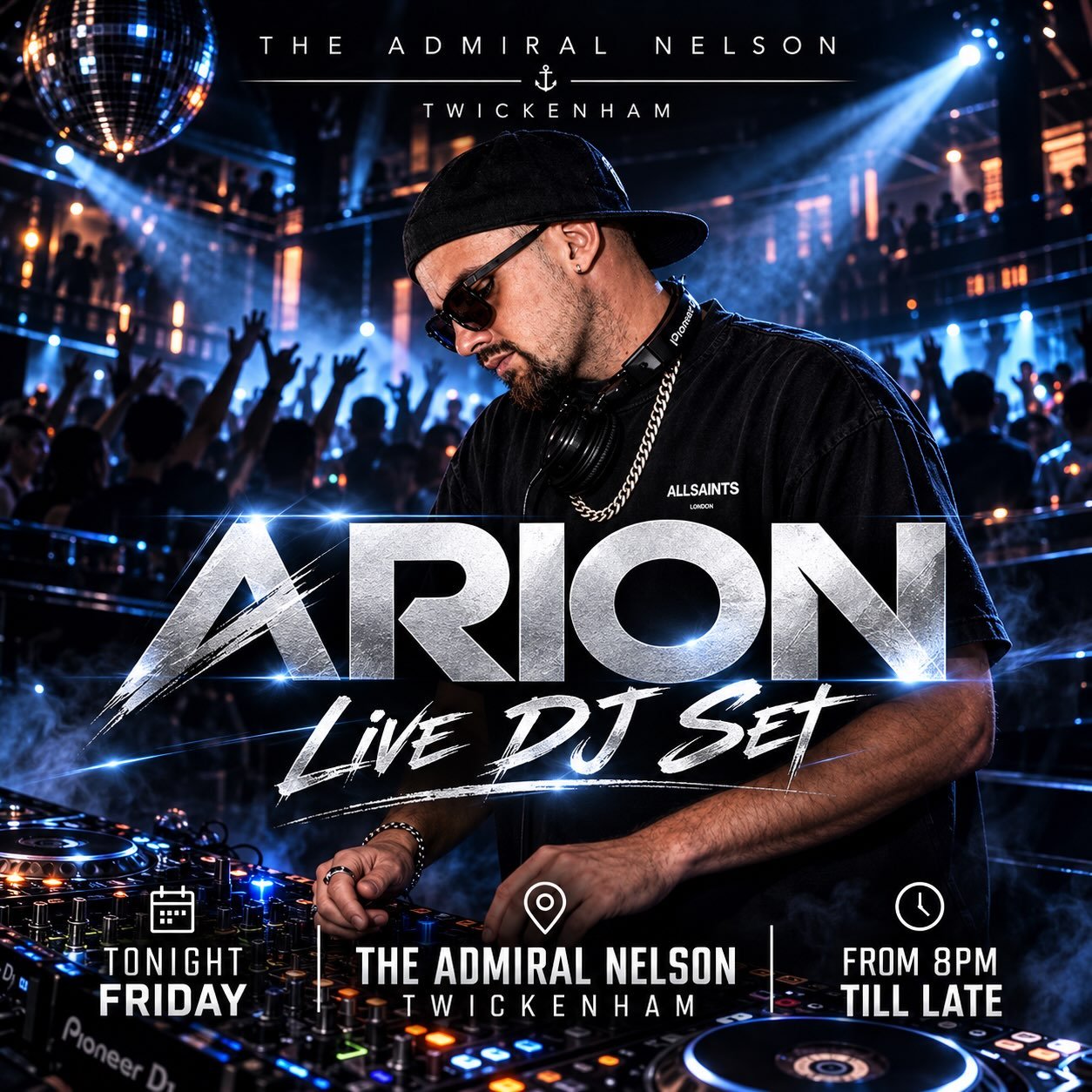 Catch me DJing tonight Friday @admiralnelsonwhitton from 8pm till late. #londondj #openformatdj