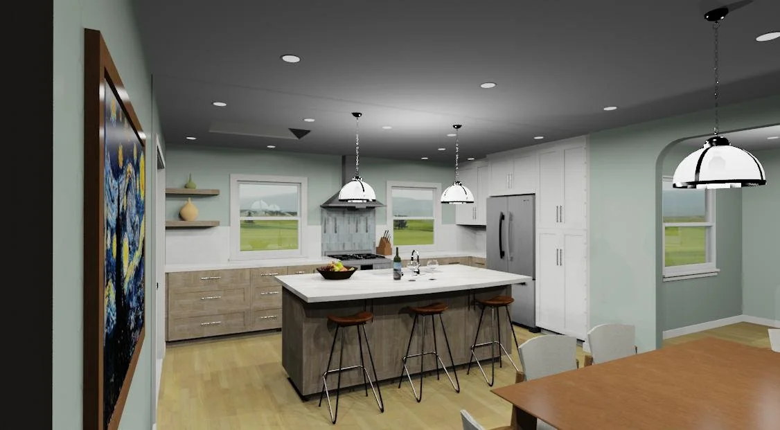 3D Rendering of Kitchen