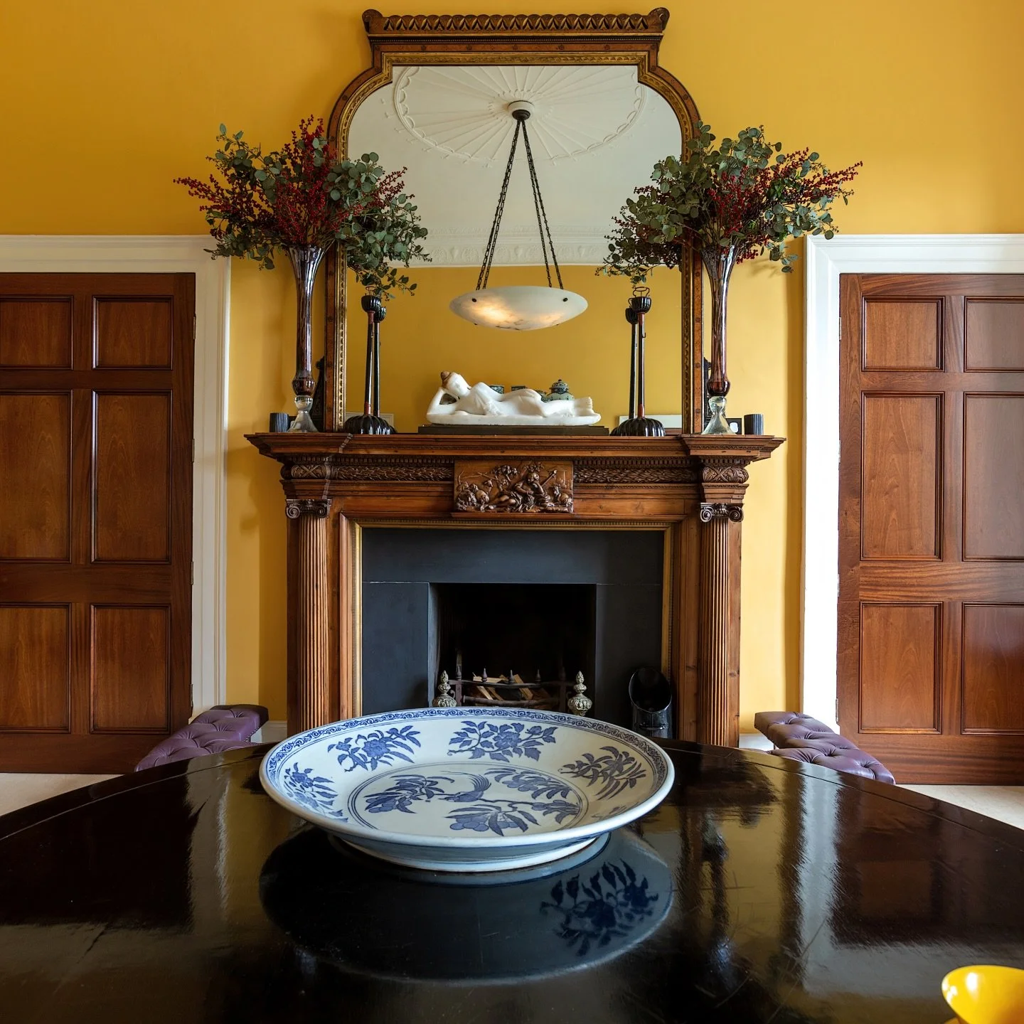 Part of a wider historic property refurbishment that #aba_ltd was a part of. This big entry hall had been very unloved, it was just a cold, vanilla room you passed through without even really noticing. 

Now it has this great sense of personality, an