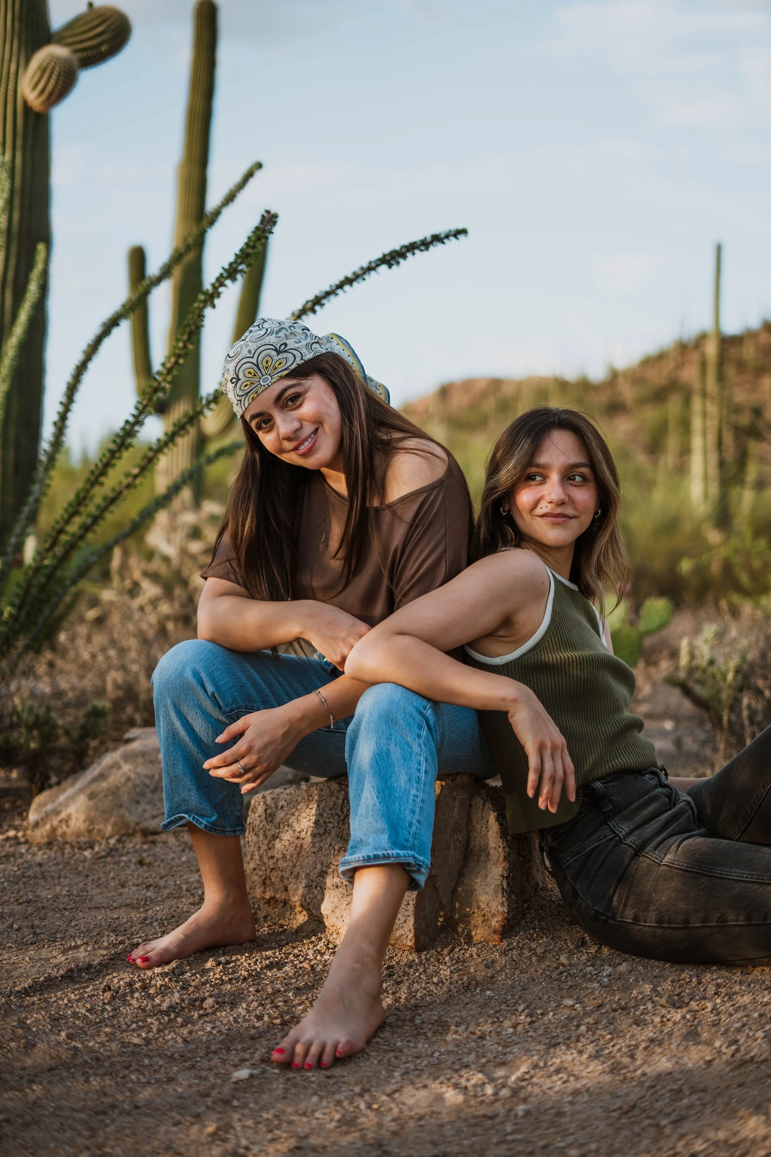 Sunset Among Saguaros Lifestyle + Portrait Session