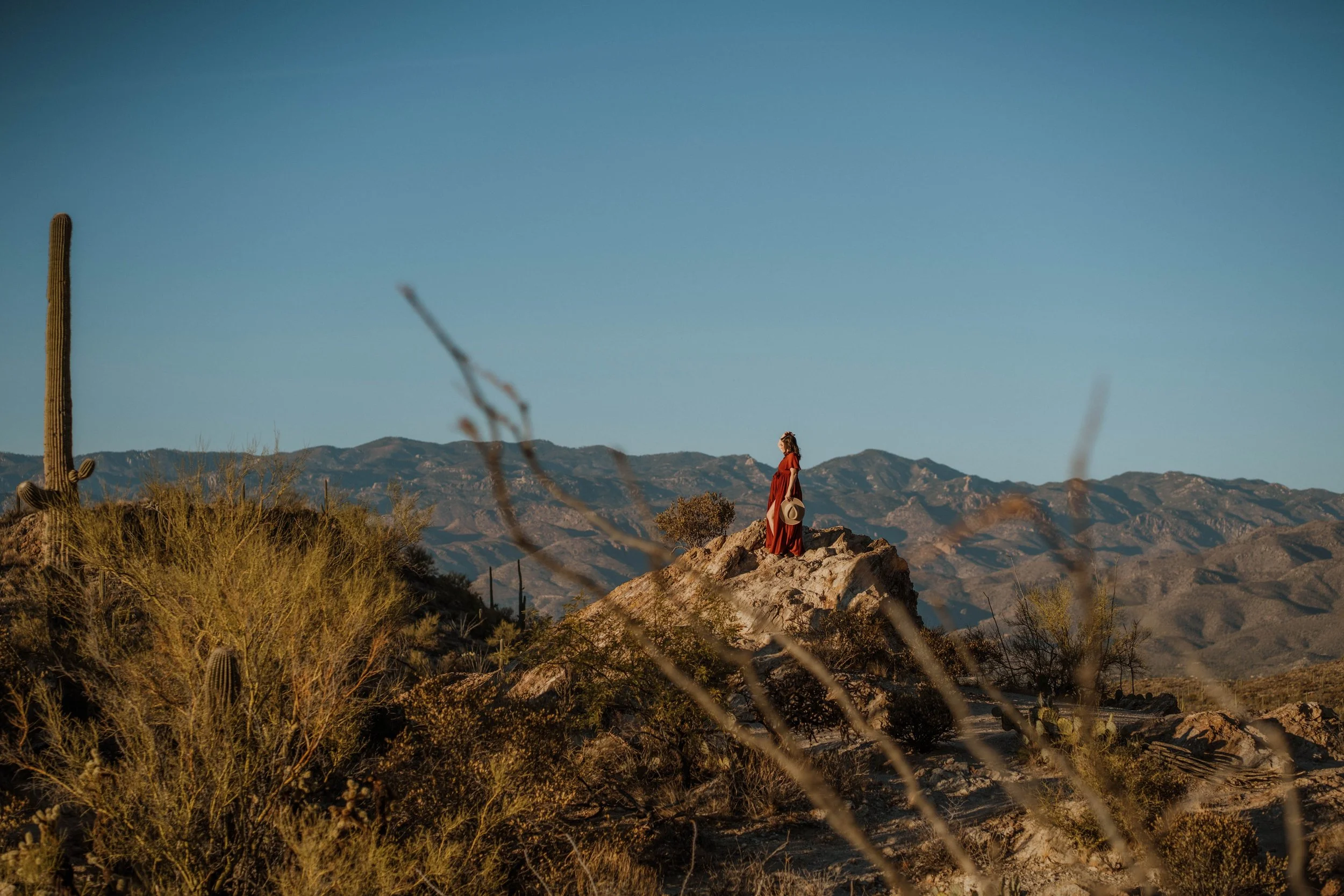 Kate | Desert Maternity Portrait Session