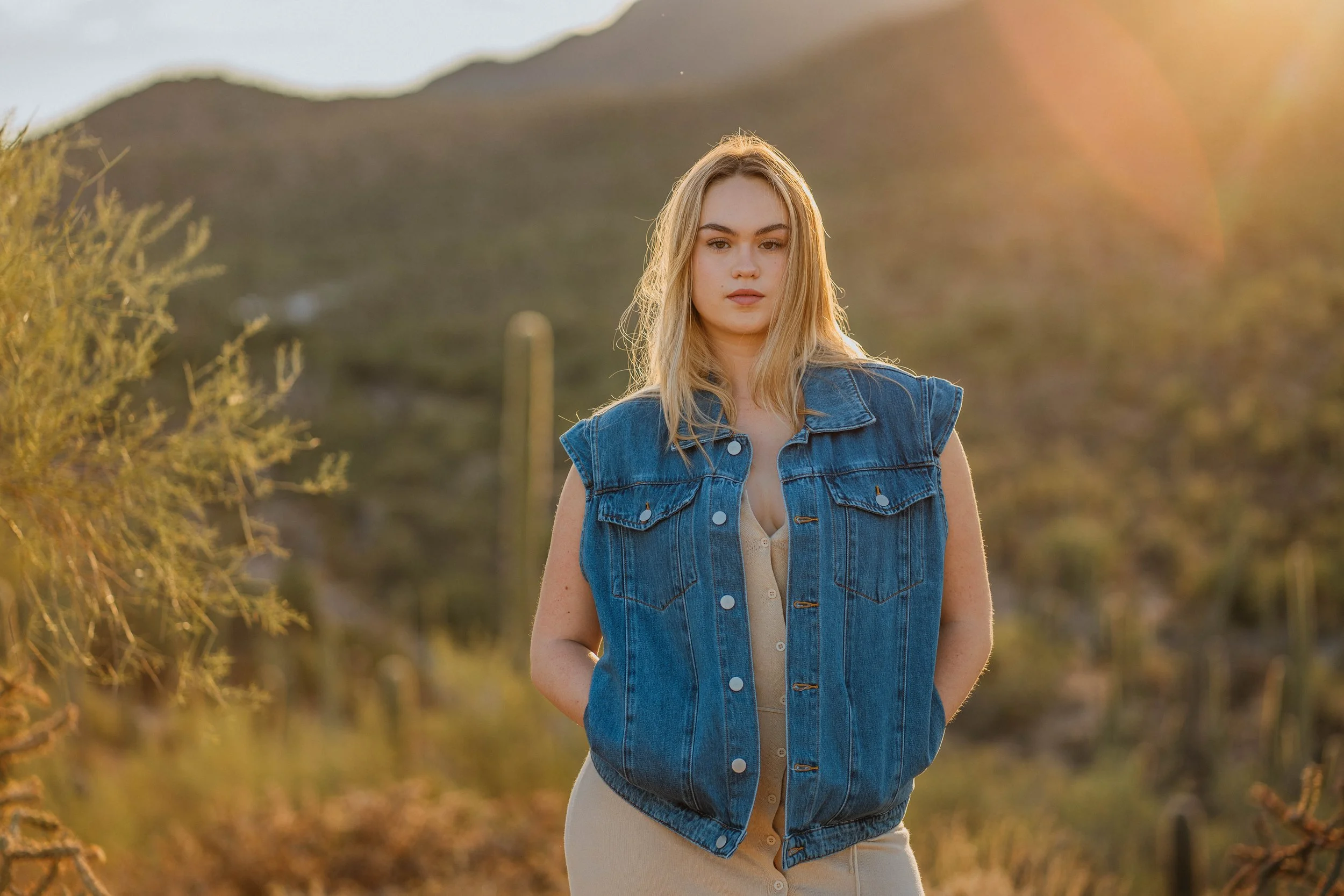 Early Morning Desert Stroll Lifestyle Session for Coyote Collective Boutique