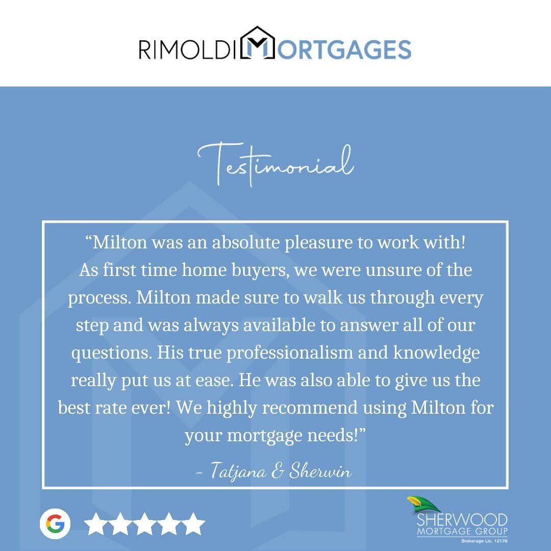 Thank you to my clients Tatjana and Sherwin for entrusting me with your first home buying experience! As first time home buyers, I will discuss your entire portfolio including your income, assets and expenses to help you find out your affordability r