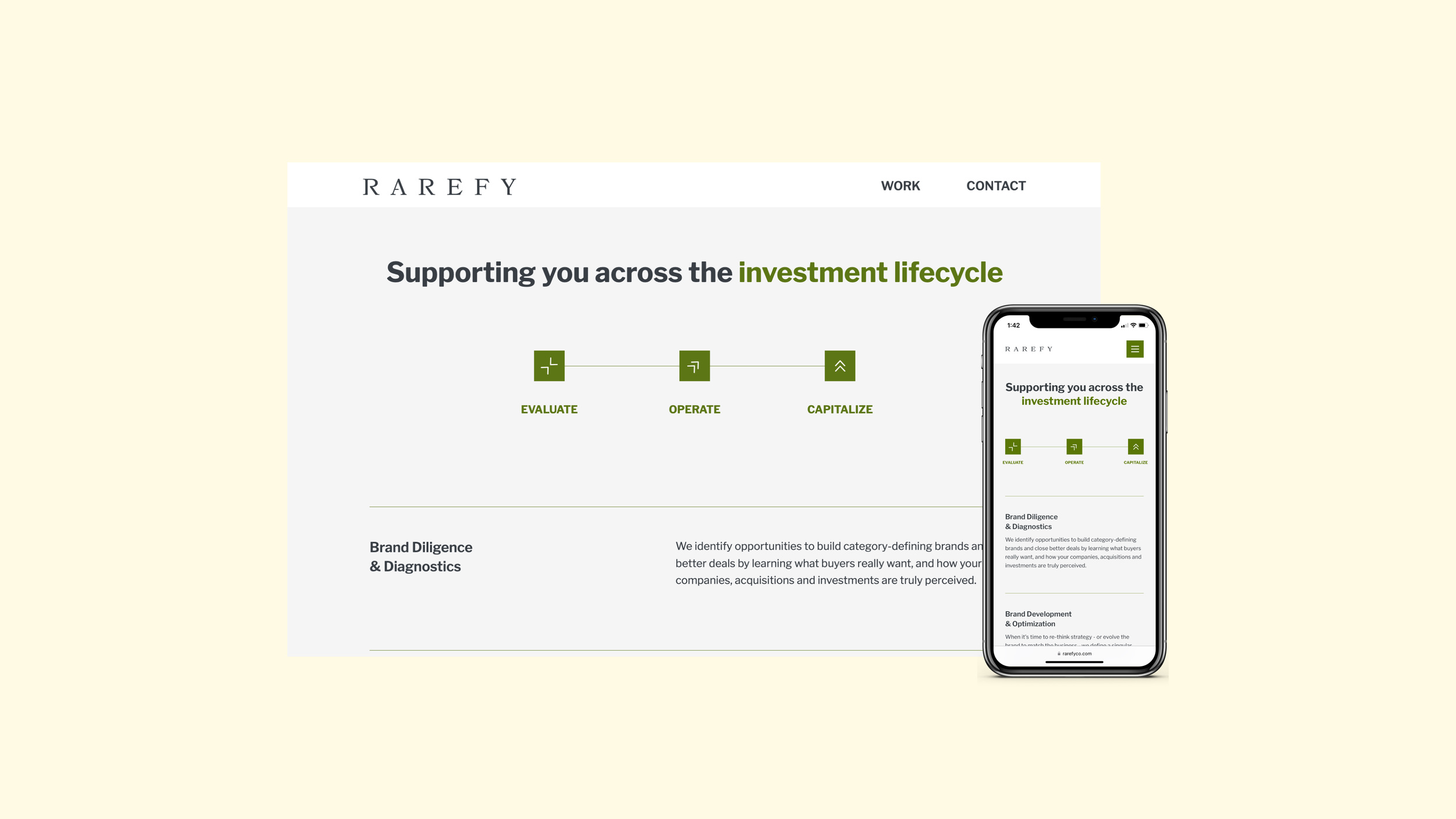 Rarefy Website