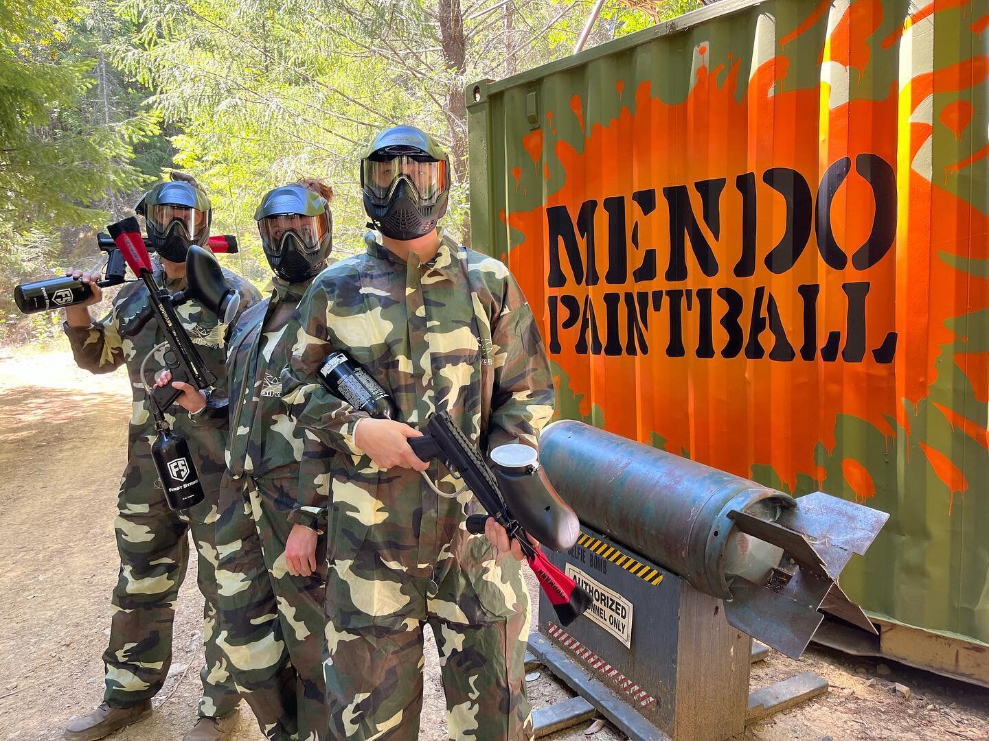 Your weekend just got a lot more exciting ! Adding #mendopaintball to your campout is as easy as showing up in the morning and we handle the rest. Add-on packages for campers start at $65 for all the gear and your first 500 rounds of paint! #paintbal