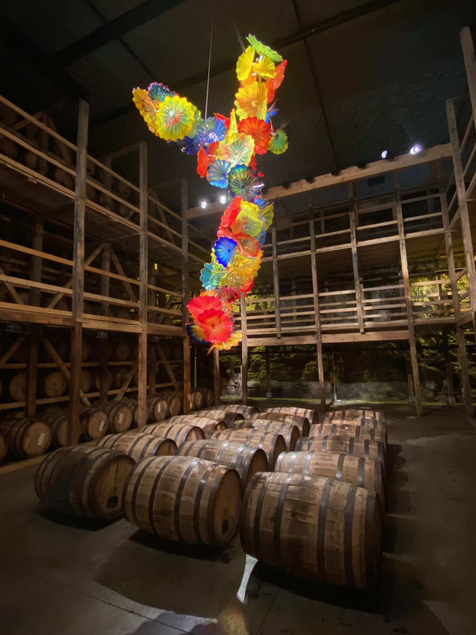 picture of bourbon barrells