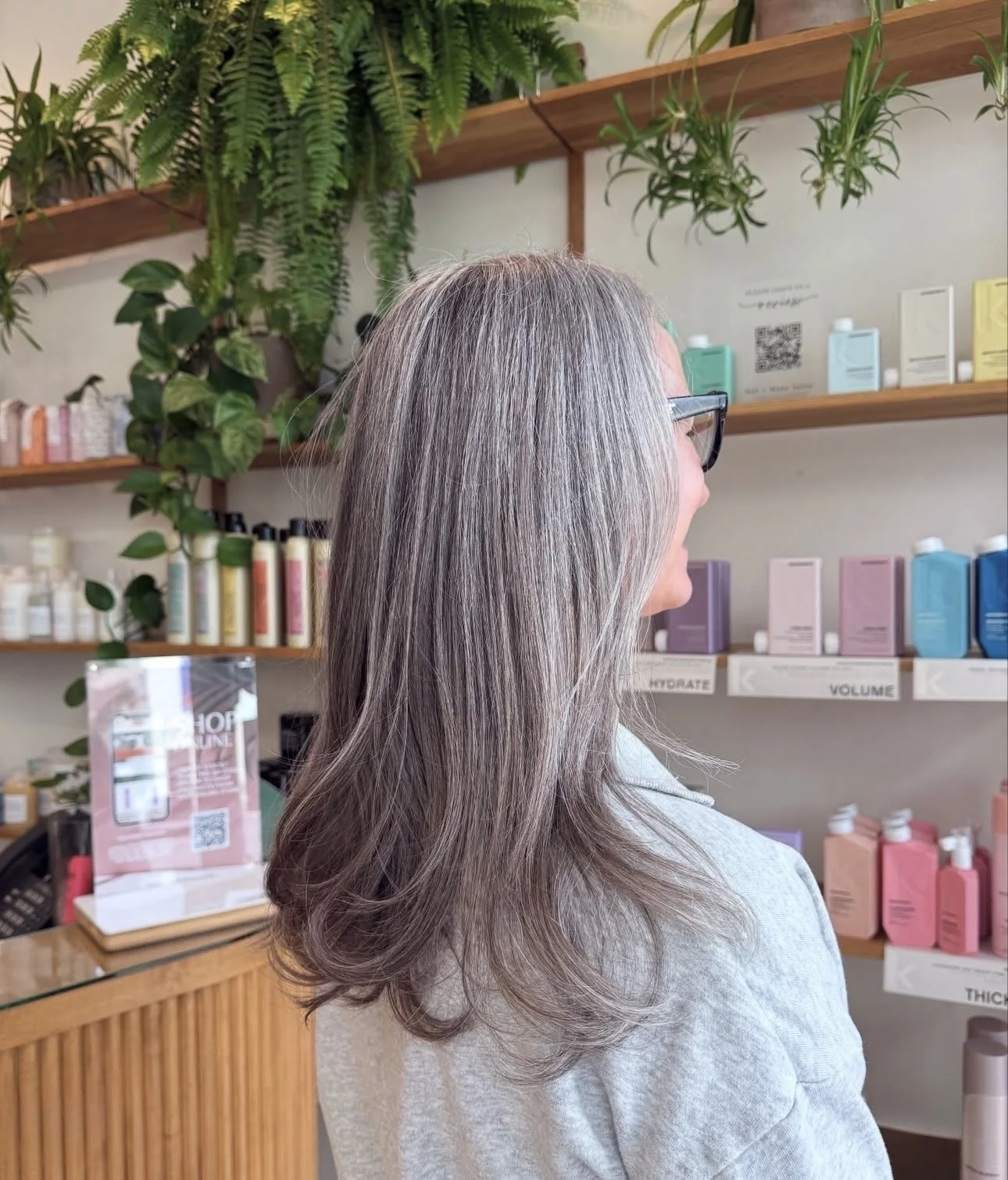 Gray blending hair color ventura hair salon