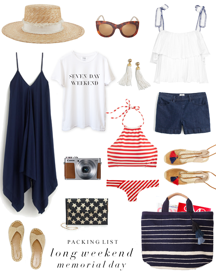 Packing List: Memorial Day Weekend