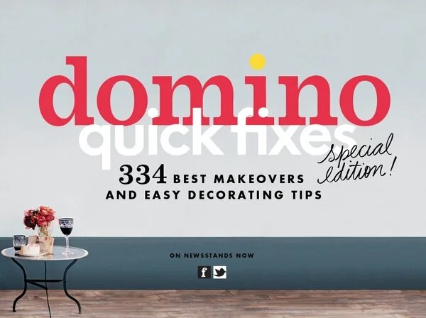 Domino on Newsstands Now {& House Update}