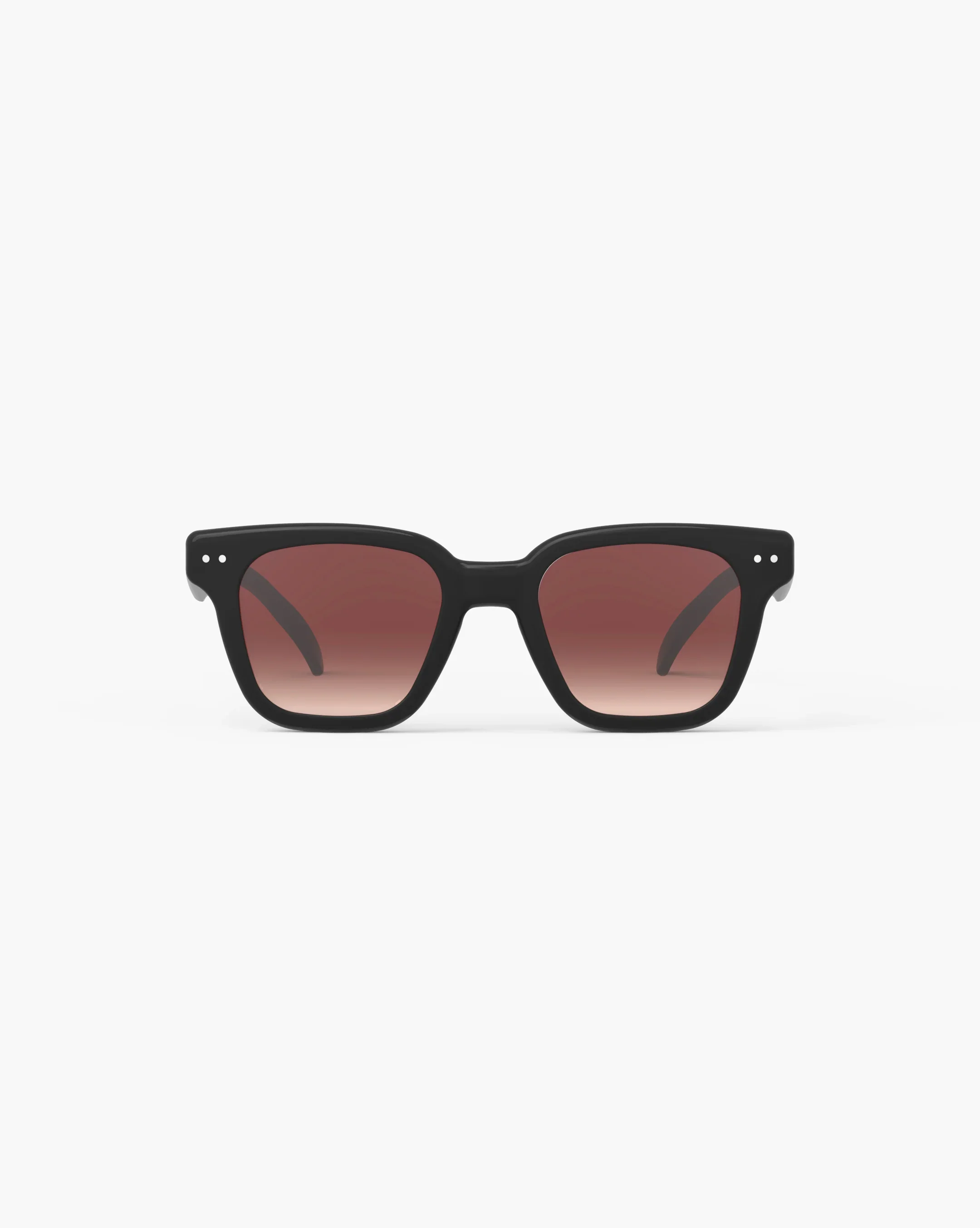 Izipizi Sonnenbrille ROAD Black – oversized eckige Fassung in Schwarz mit Soft Touch-Finish, graue Gläser, Unisex, bei Cleo&Caesar Kids Concept Store