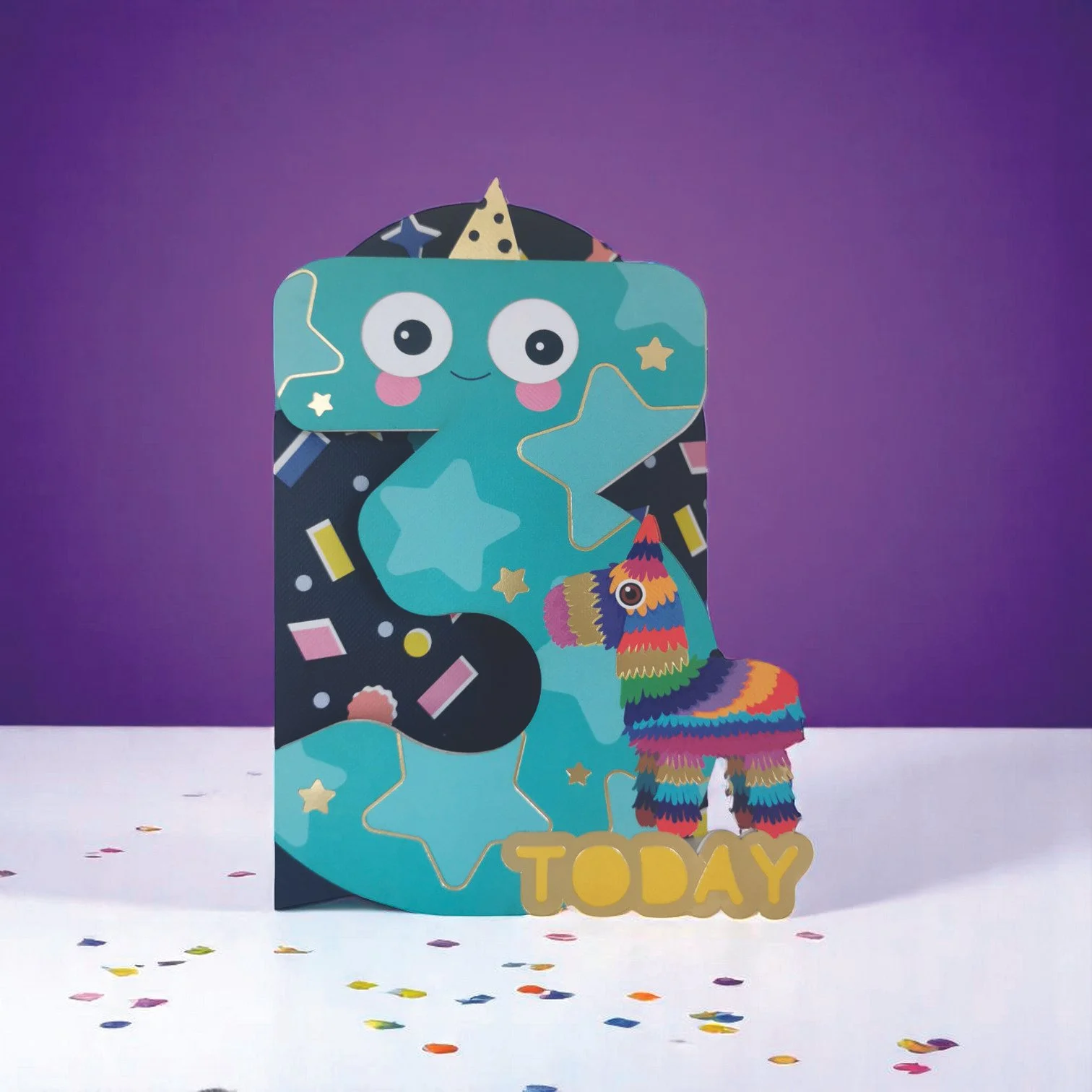 Alljoy Wackelkarte 3– charmante Grußkarte mit interaktiven wackelnden Teilen, hergestellt in Irland, bei Cleo&Caesar Kids Concept Store
