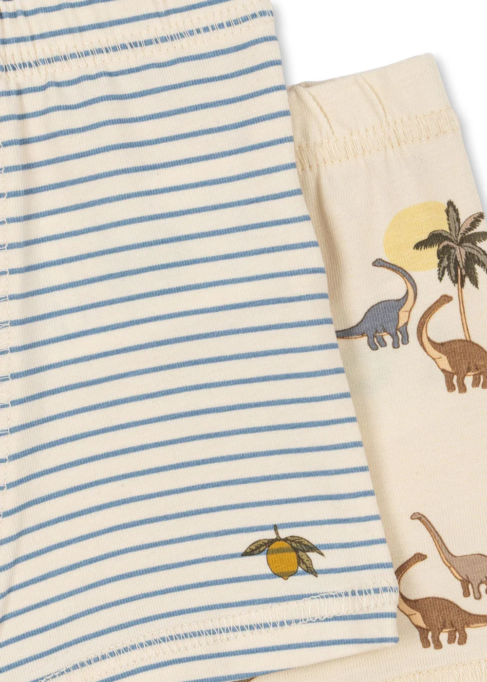 Dino 2er Pack Boxer Kubi /Blue Stripes für Kinder von Konges Sløjd - nachhaltige Baumwolle - sustainable Kindergeschäft - Cleo&Caesar - Kids Concept Store