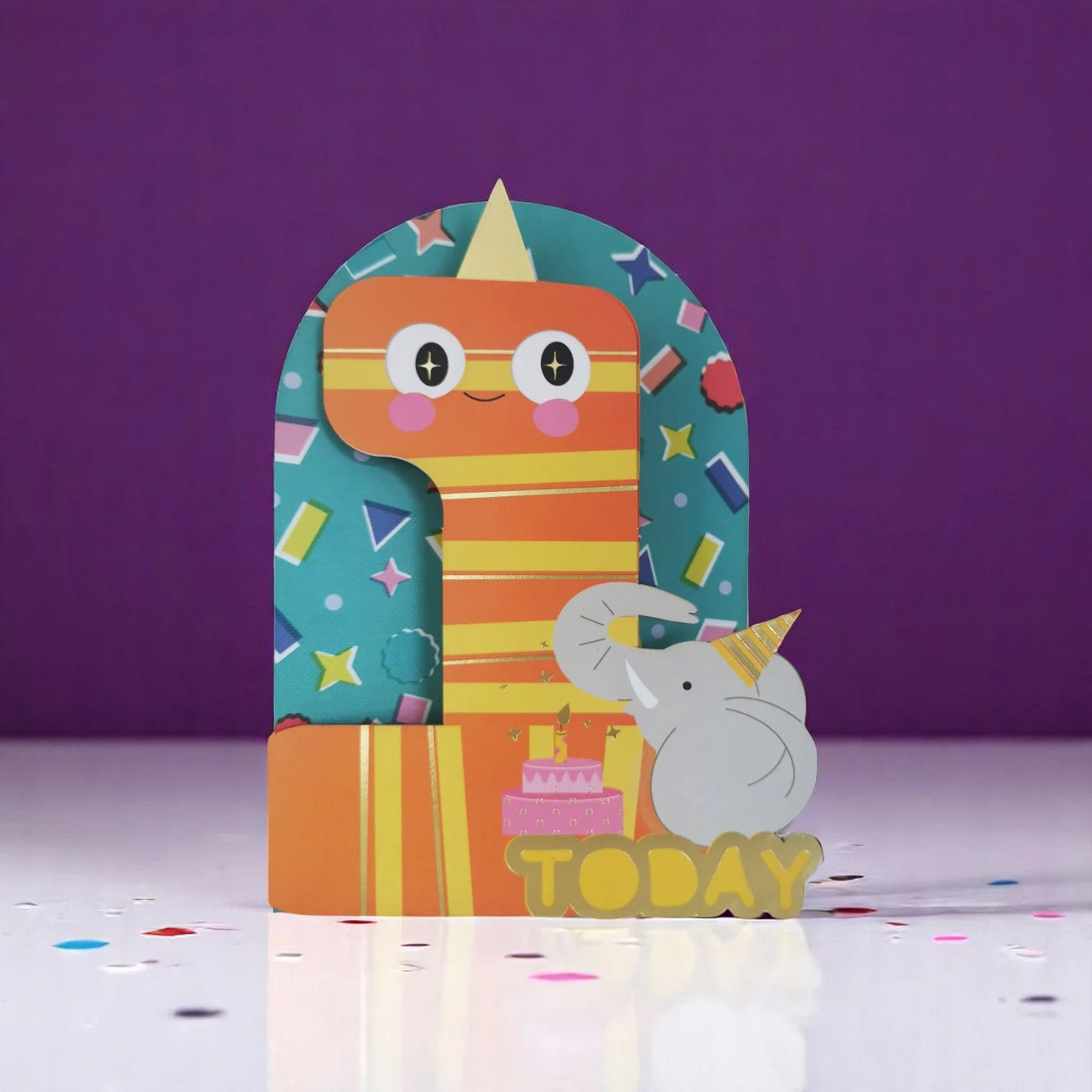 Alljoy Wackelkarte 1– charmante Grußkarte mit interaktiven wackelnden Teilen, hergestellt in Irland, bei Cleo&Caesar Kids Concept Store