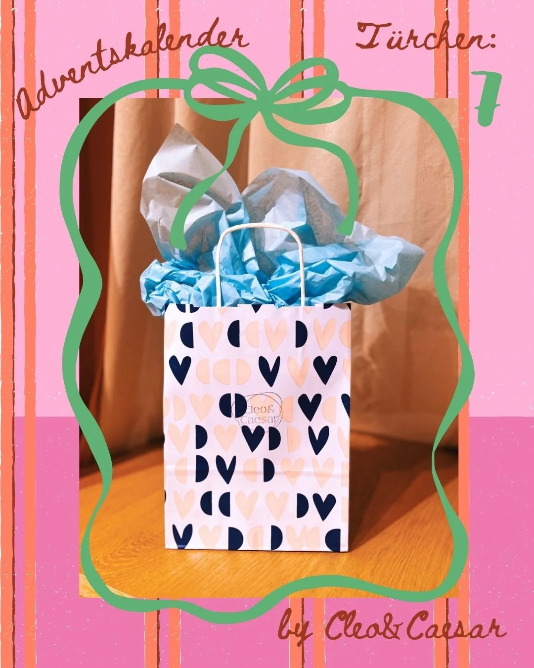 Gewinnspiel

Wir feiern heute am 7. Dezember 4 Jahre Cleo&amp;Caesar und weil wir es so schade finden, dass nicht alle von euch mit dabei sein k&ouml;nnen, verlosen wir hier eine exklusive Goodie Bag unseres Events.

Den genauen Inhalt verraten wir n