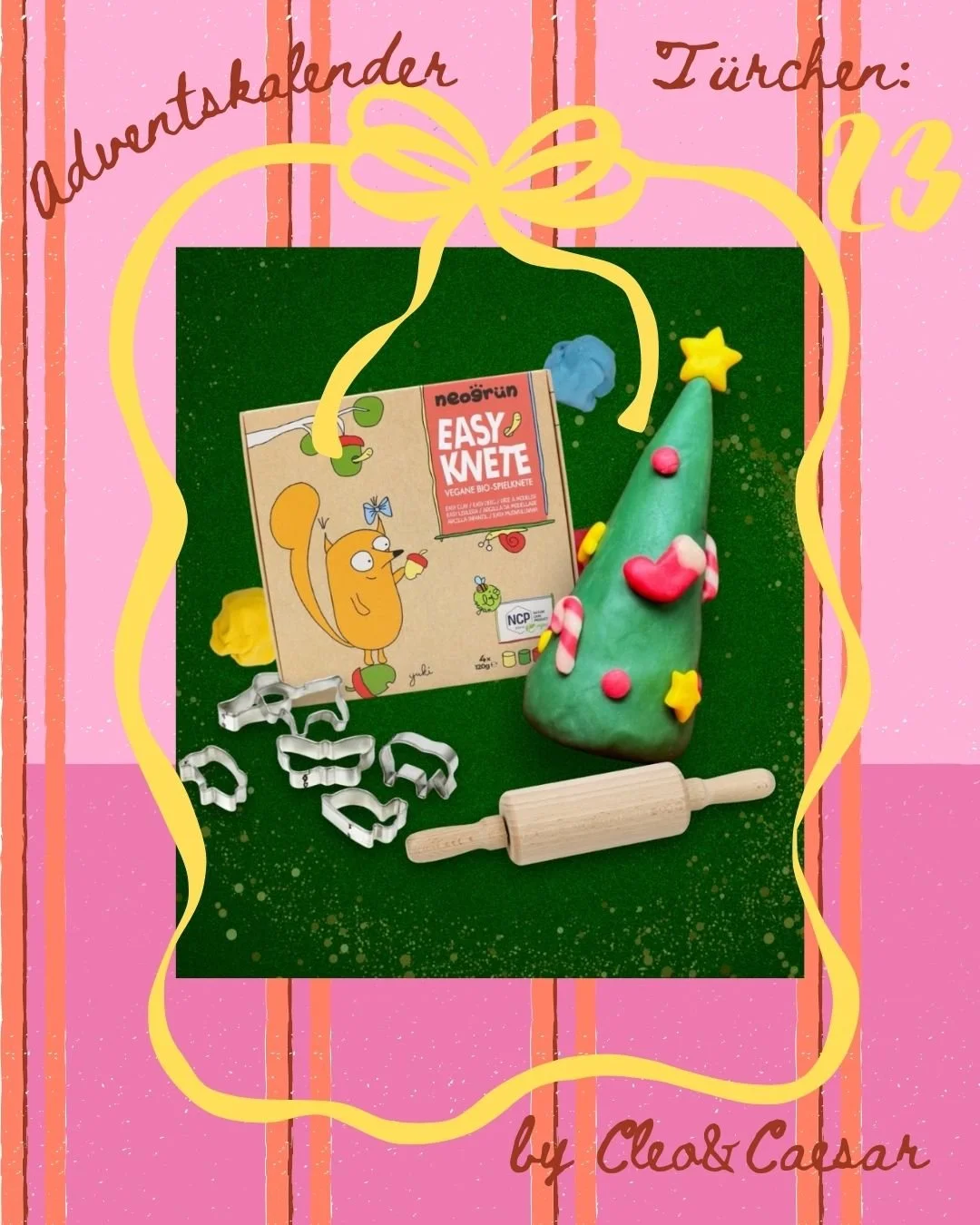 Gewinnspiel

Mit @neogruen machen wir schon das vorletzte T&uuml;rchen auf. In unserer Familie ist kneten hoch im Kurs und verbindet Interessen von allen Altersklassen. Deshalb ist es nun umso sch&ouml;ner, ein ganzes Knetset zu verkaufen. Dazu geh&o