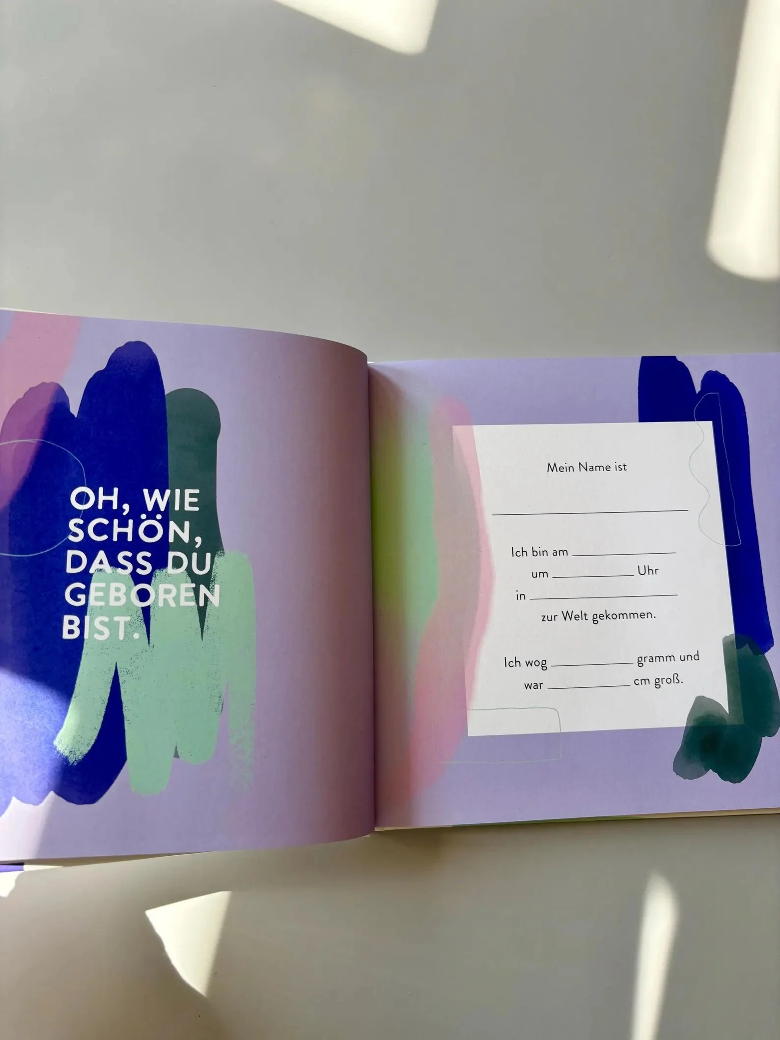 Babybuch von Anna Beddig – nachhaltiges Erinnerungsbuch für Babys erstes Jahr – Cleo&Caesar Berlin