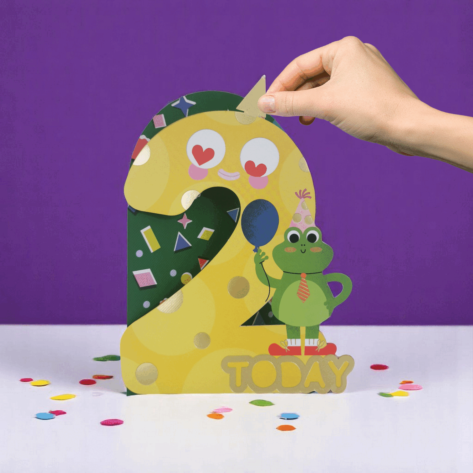 Alljoy Wackelkarte 2– charmante Grußkarte mit interaktiven wackelnden Teilen, hergestellt in Irland, bei Cleo&Caesar Kids Concept Store