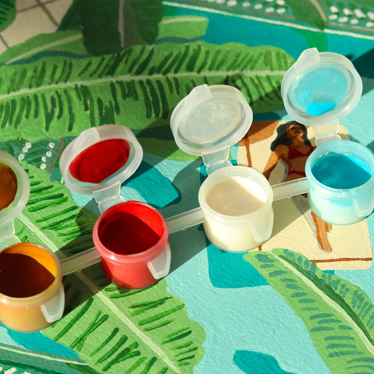 La Petite Épicerie Malen nach Zahlen Tagträumen – Illustration von Nora Dong, Komplettset mit Pinseln und Farben, Made in France, bei Cleo&Caesar