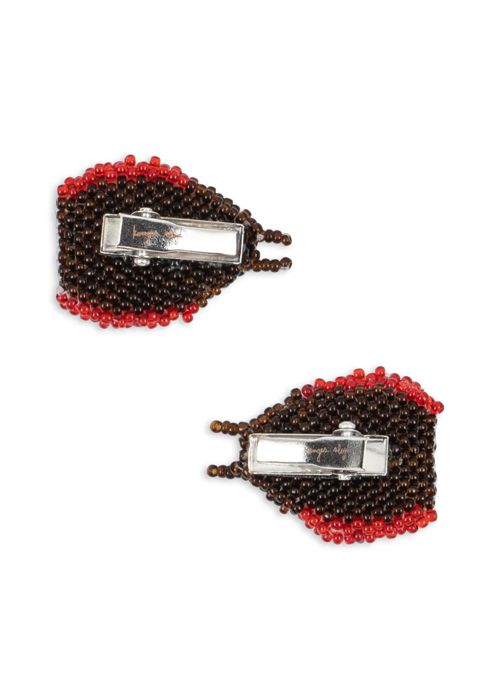 Konges Sløjd Ladybug Beaded Hair Clip – handgenähte Haarspange mit Glasperlen im Marienkäfer-Design | Cleo & Caesar