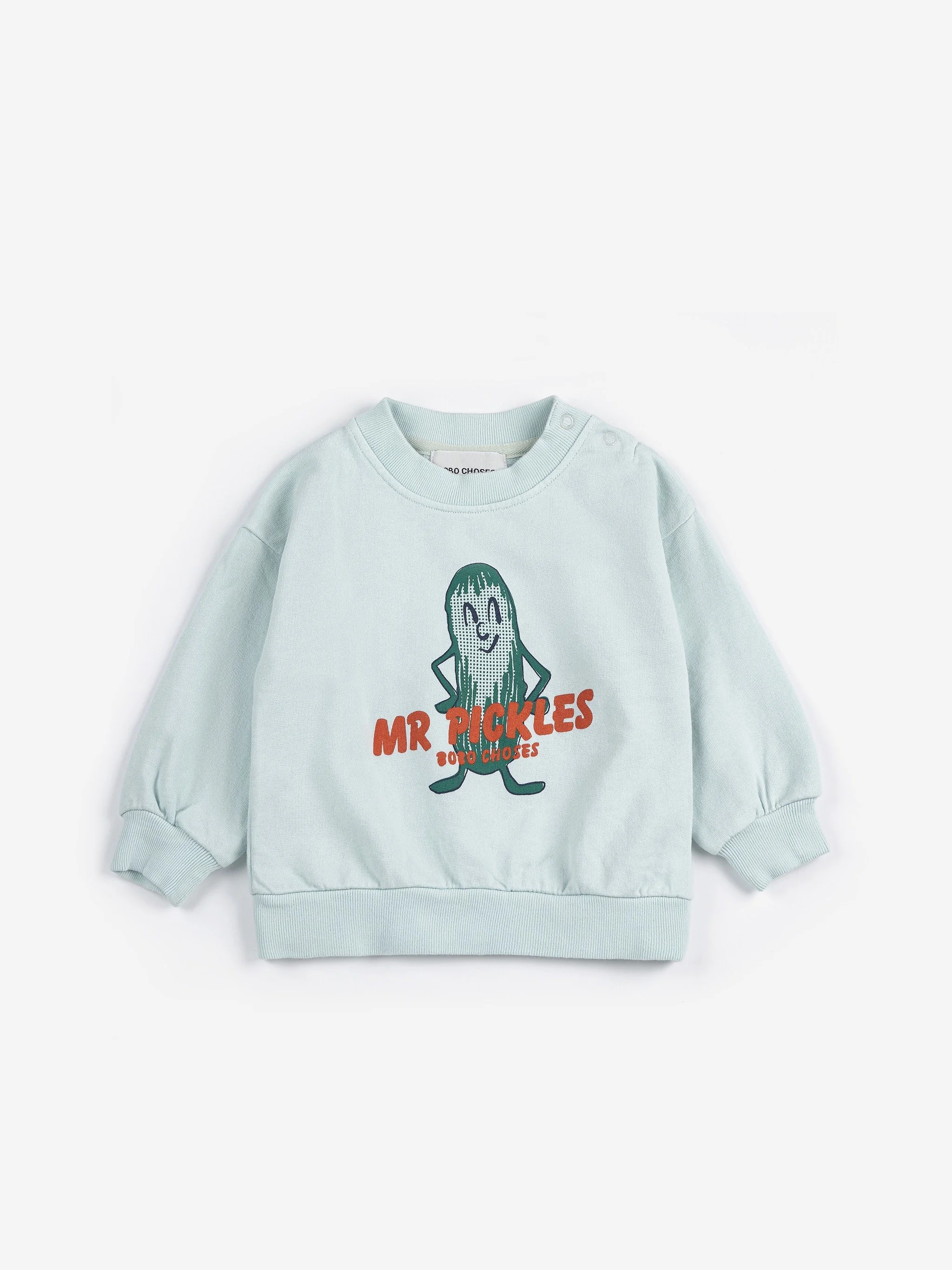 Bobo Choses Pullover Mr Pickles mit kreativem Design – hochwertige, nachhaltige Kindermode aus Spanien für kleine Entdecker im Kids Concept Store bei Cleo&Caesar