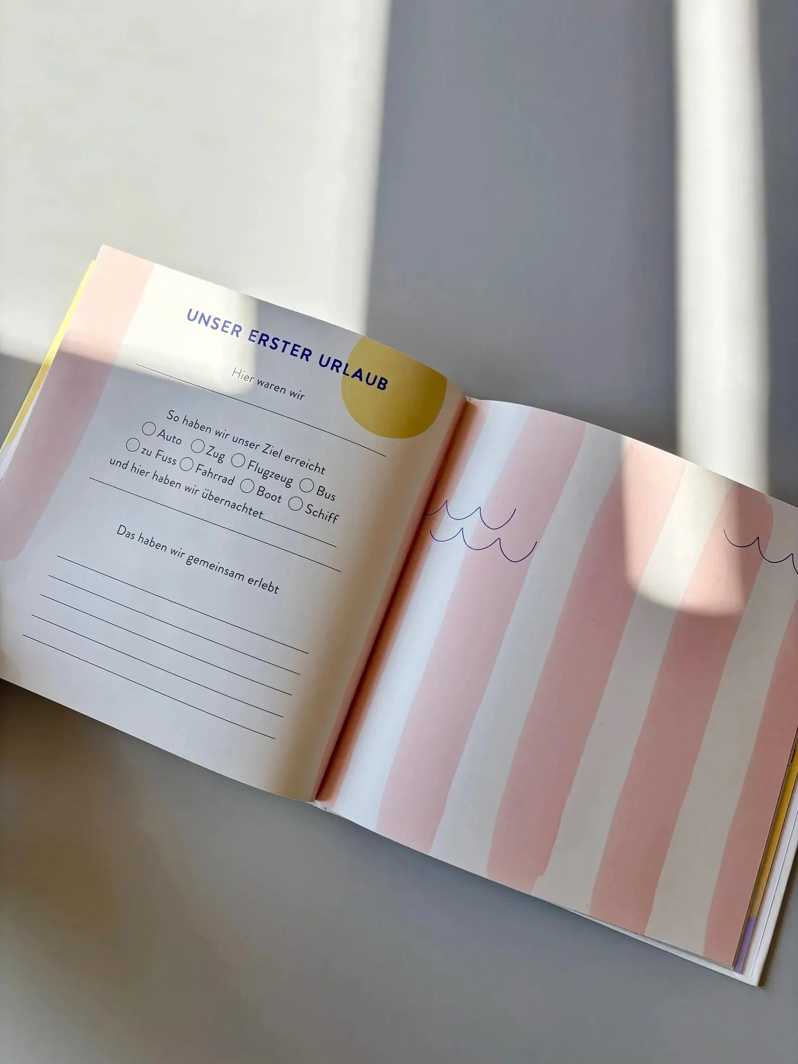 Babybuch von Anna Beddig – nachhaltiges Erinnerungsbuch für Babys erstes Jahr – Cleo&Caesar Berlin