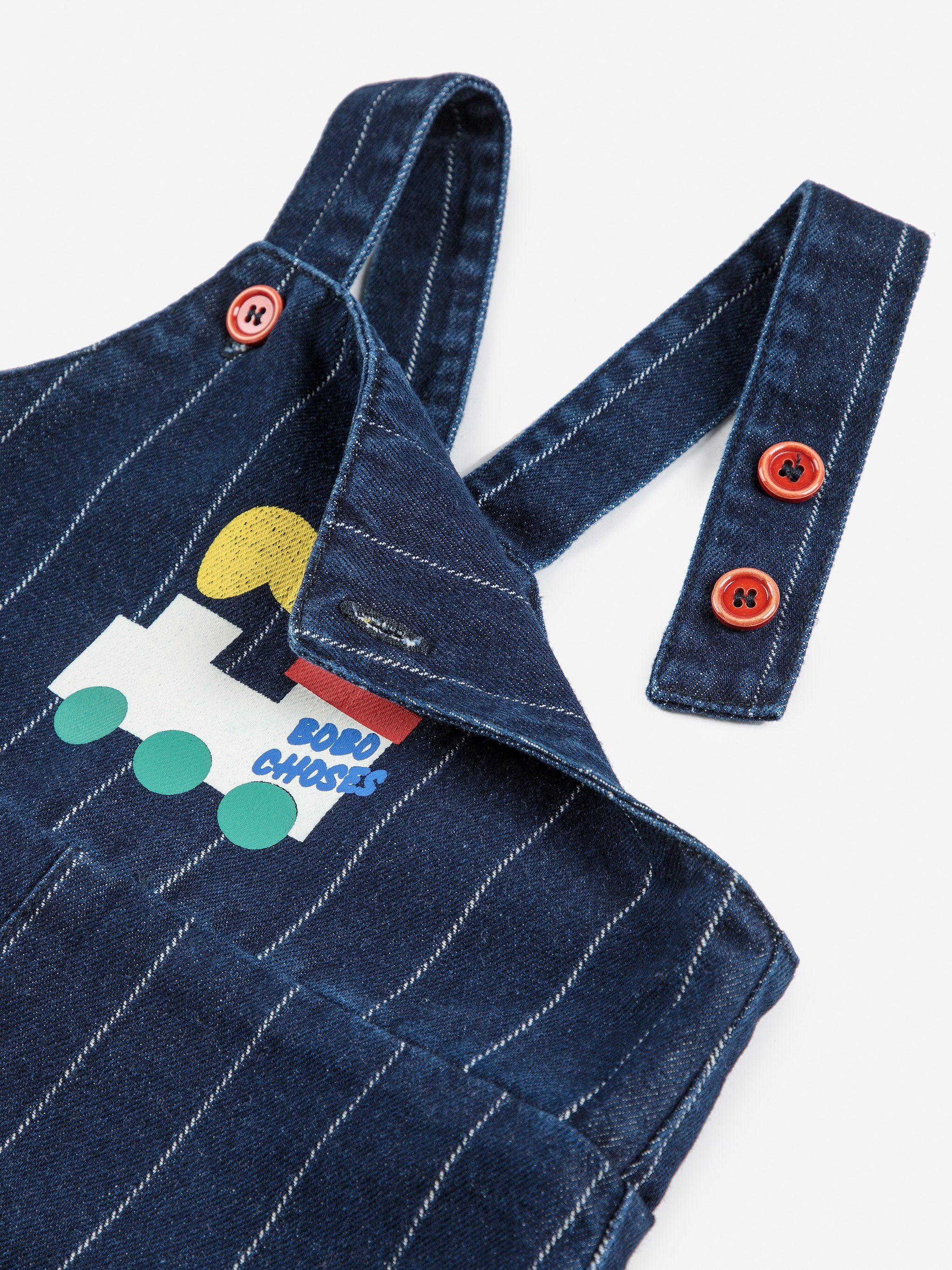 Baby Latzhose Bobo Choo Choo von Bobo Choses - made in Europe - nachhaltige Bio-Baumwolle - sustainable Kidswear - Cleo&Caesar - Kids Concept Store Berlin - Online Shop