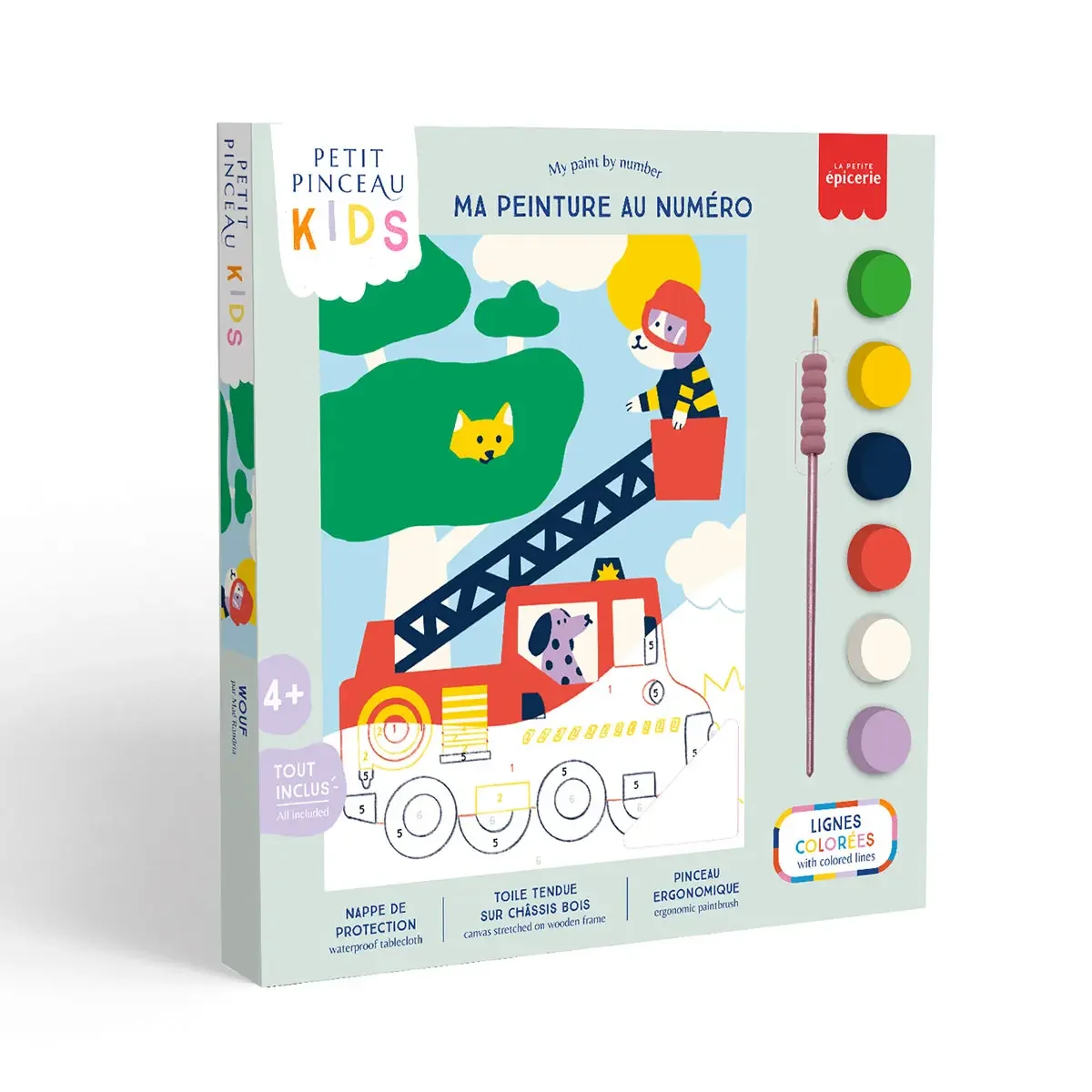 La Petite Épicerie – Malkit nach Zahlen 'Petit Pinceau Kids Wouf'