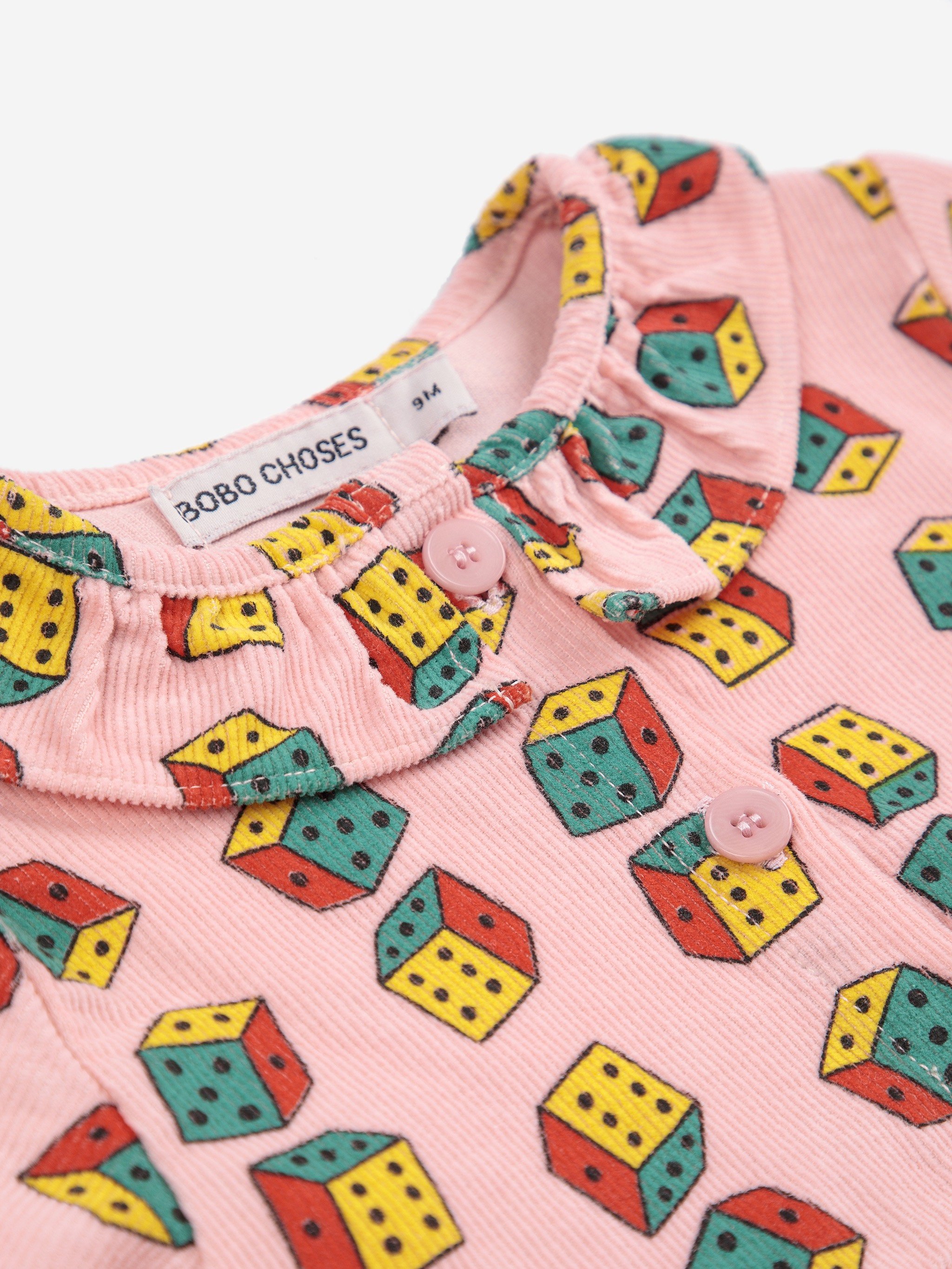 Baby Kleid Dice all over von Bobo Choses - made in Europe - nachhaltige Bio-Baumwolle - sustainable Kidswear - Cleo&Caesar - Kids Concept Store Berlin - Online Shop