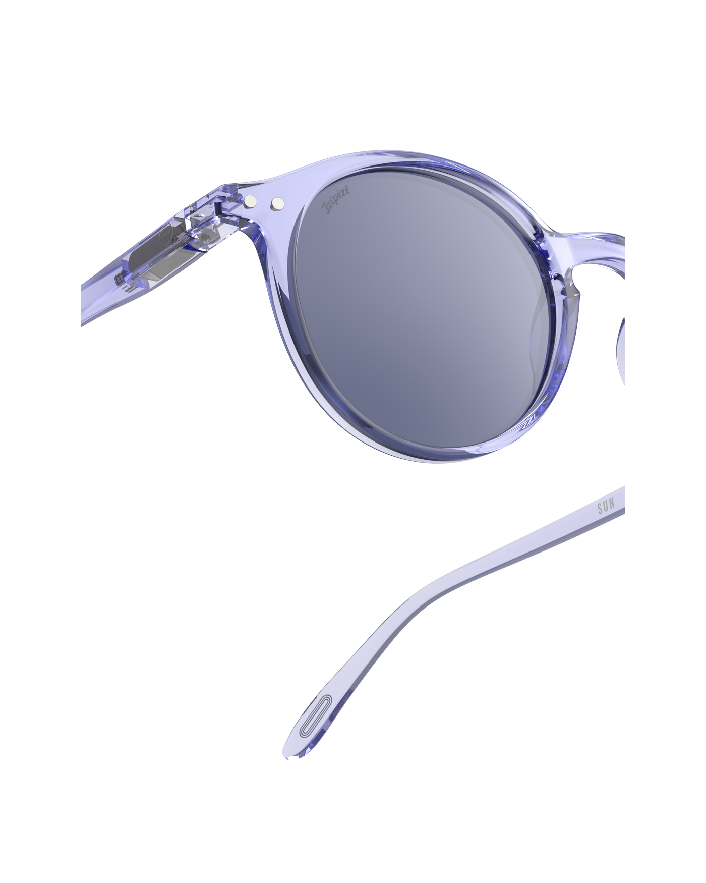 Izipizi Sonnenbrille #D Athletic Purple – Pantos-Fassung in leuchtendem Lila glänzend, biobasiert, Stadium-Kollektion, bei Cleo&Caesar Kids Concept Store