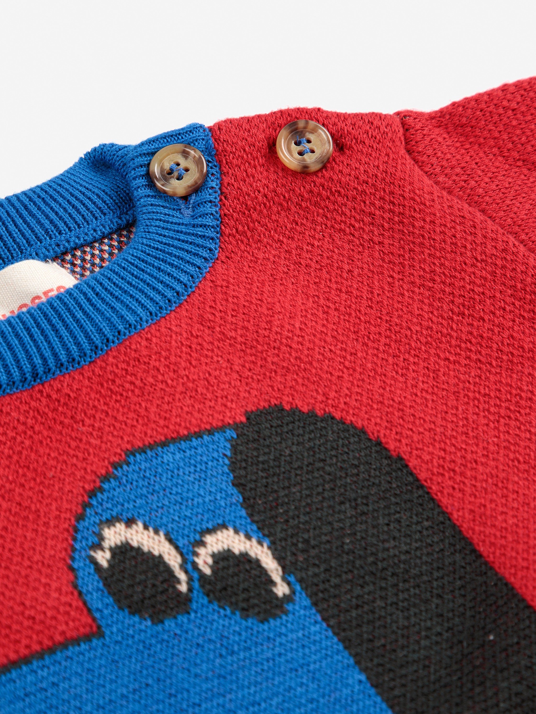 Baby Pullover Doggy Mate von Bobo Choses - made in Europe - nachhaltige Bio-Baumwolle - sustainable Kidswear - Cleo&Caesar - Kids Concept Store Berlin - Online Shop