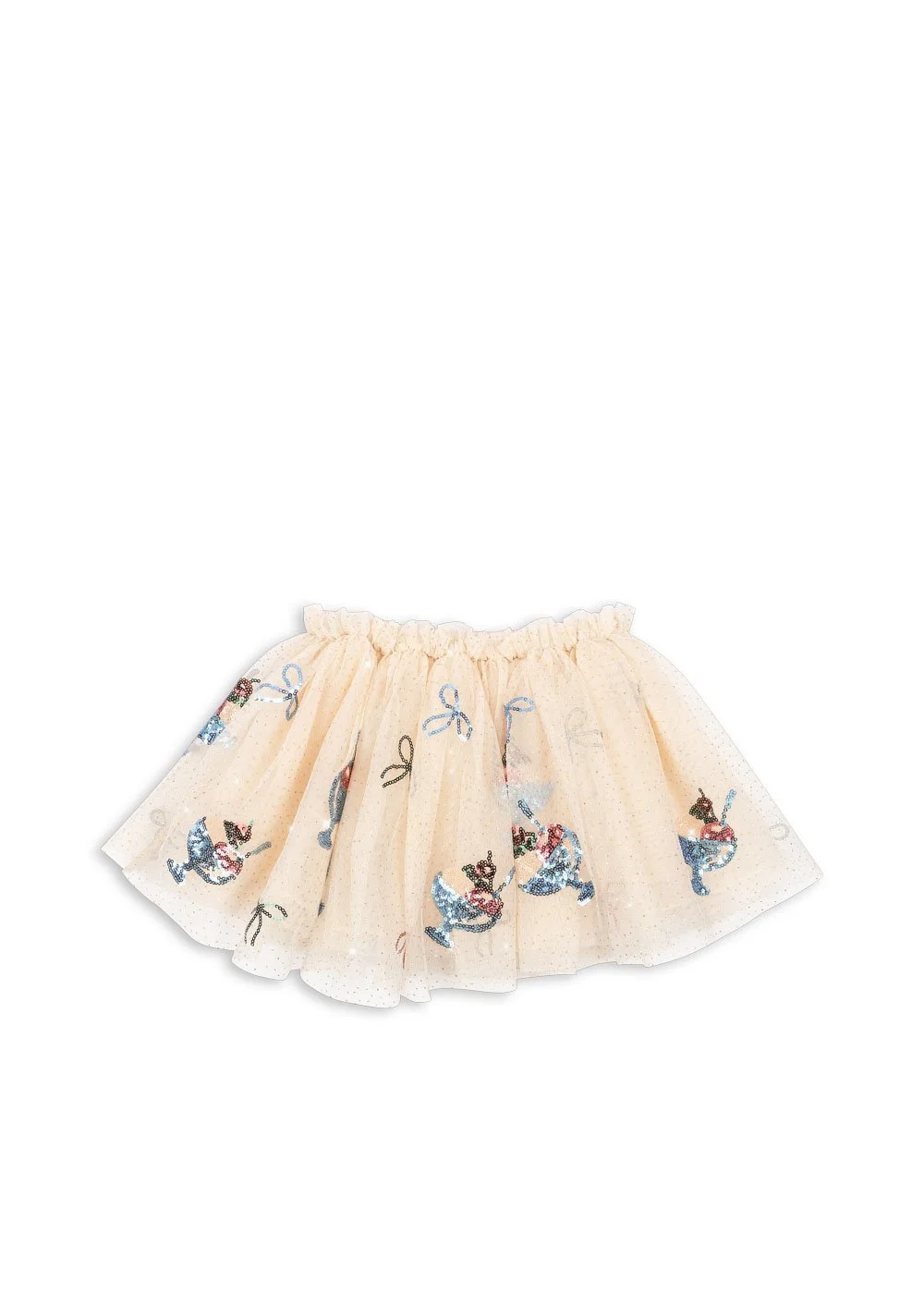 Voluminöser Kinder Tüllrock mit Eisbecher-Pailletten und elastischem Bund – verspielt und festlich kombinierbar im Concept Store Cleo&Caesar.