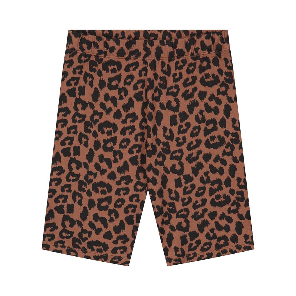 Biker Shorts Leopard Hickory Brown Daily Brat Cleo&Caesar
