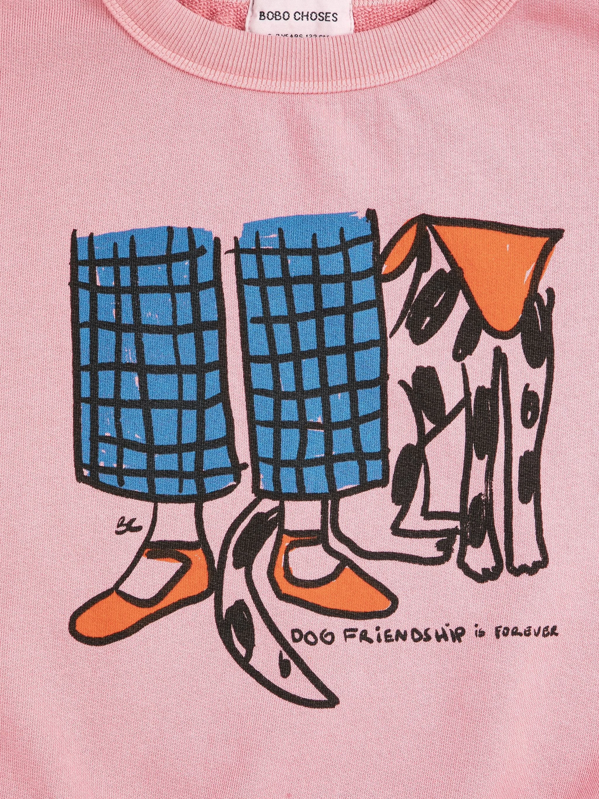 Bobo Choses Pullover Dog Friendship mit kreativem Design – hochwertige, nachhaltige Kindermode aus Spanien für kleine Entdecker im Kids Concept Store bei Cleo&Caesar
