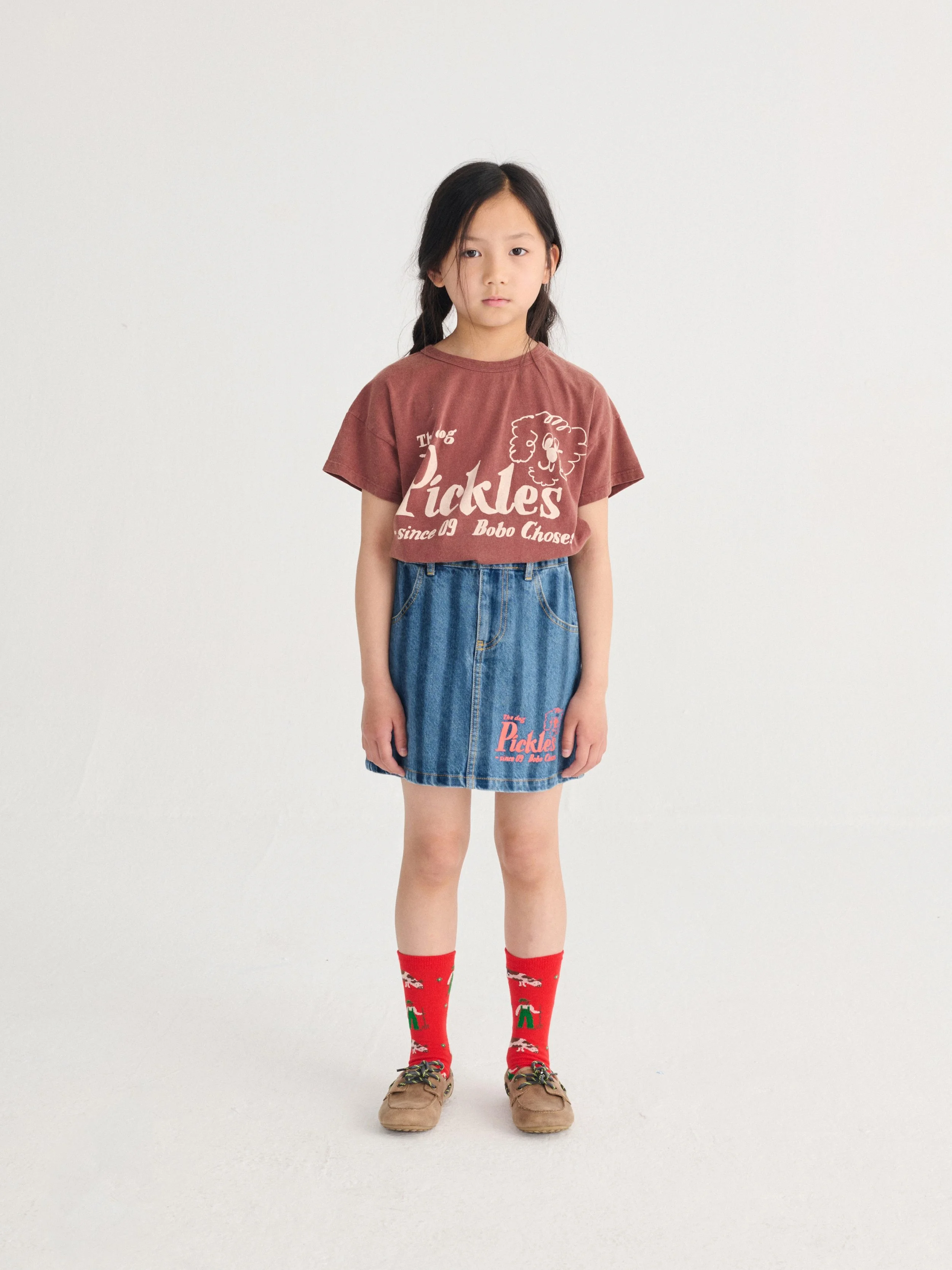 Bobo Choses T-Shirt Pickles The Dog mit kreativem Design – hochwertige, nachhaltige Kindermode aus Spanien für kleine Entdecker im Kids Concept Store bei Cleo&Caesar