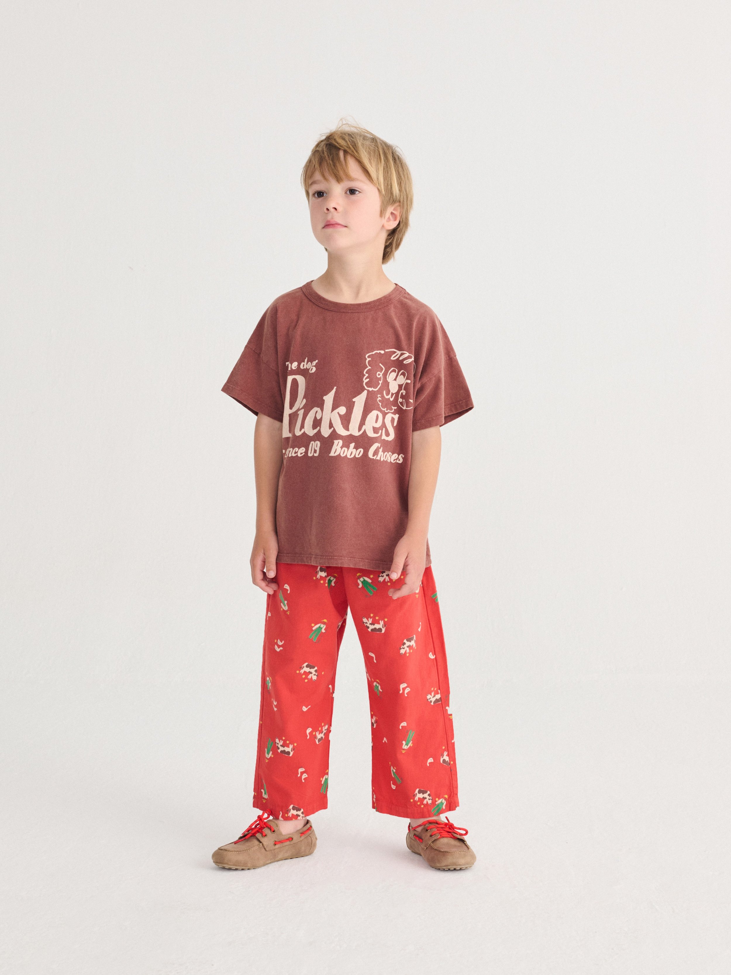 Bobo Choses T-Shirt Pickles The Dog mit kreativem Design – hochwertige, nachhaltige Kindermode aus Spanien für kleine Entdecker im Kids Concept Store bei Cleo&Caesar
