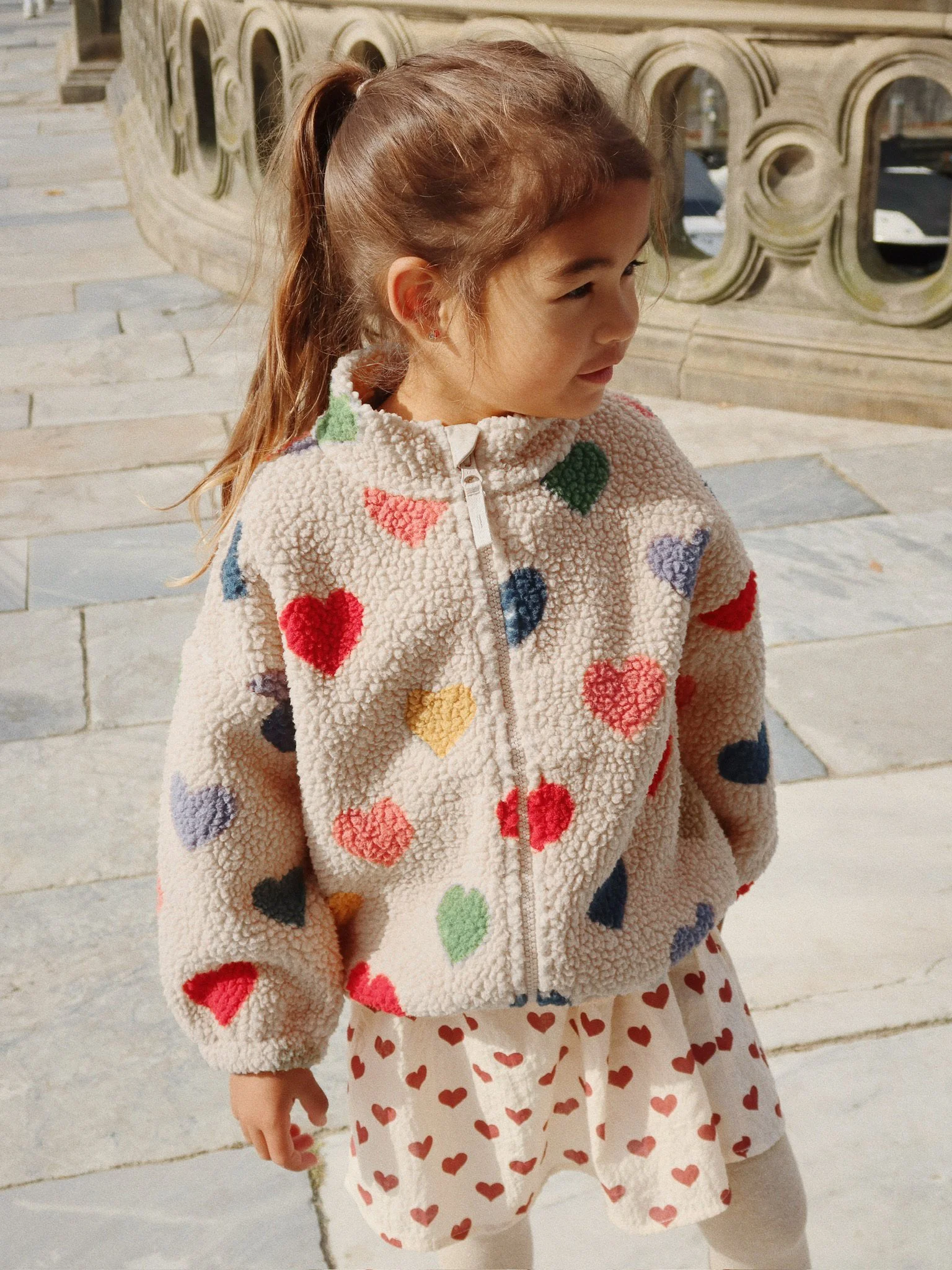 Jody Teddy Jacke Bon coeur Colore für Kinder von Konges Sløjd - nachhaltig - sustainable Kinderkleidung - Cleo&Caesar - Kids Concept Store Berlin - Online Shop Deutschland