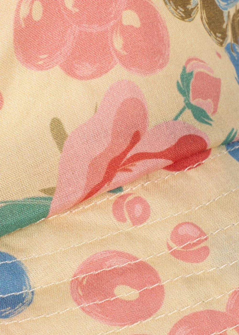 Konges Sløjd Sonnenhut Pacey Bloomiegrape – bunter Kinderhut mit breiter Krempe und Kinnband, Bio-Baumwolle, bei Cleo&Caesar Kids Concept Store