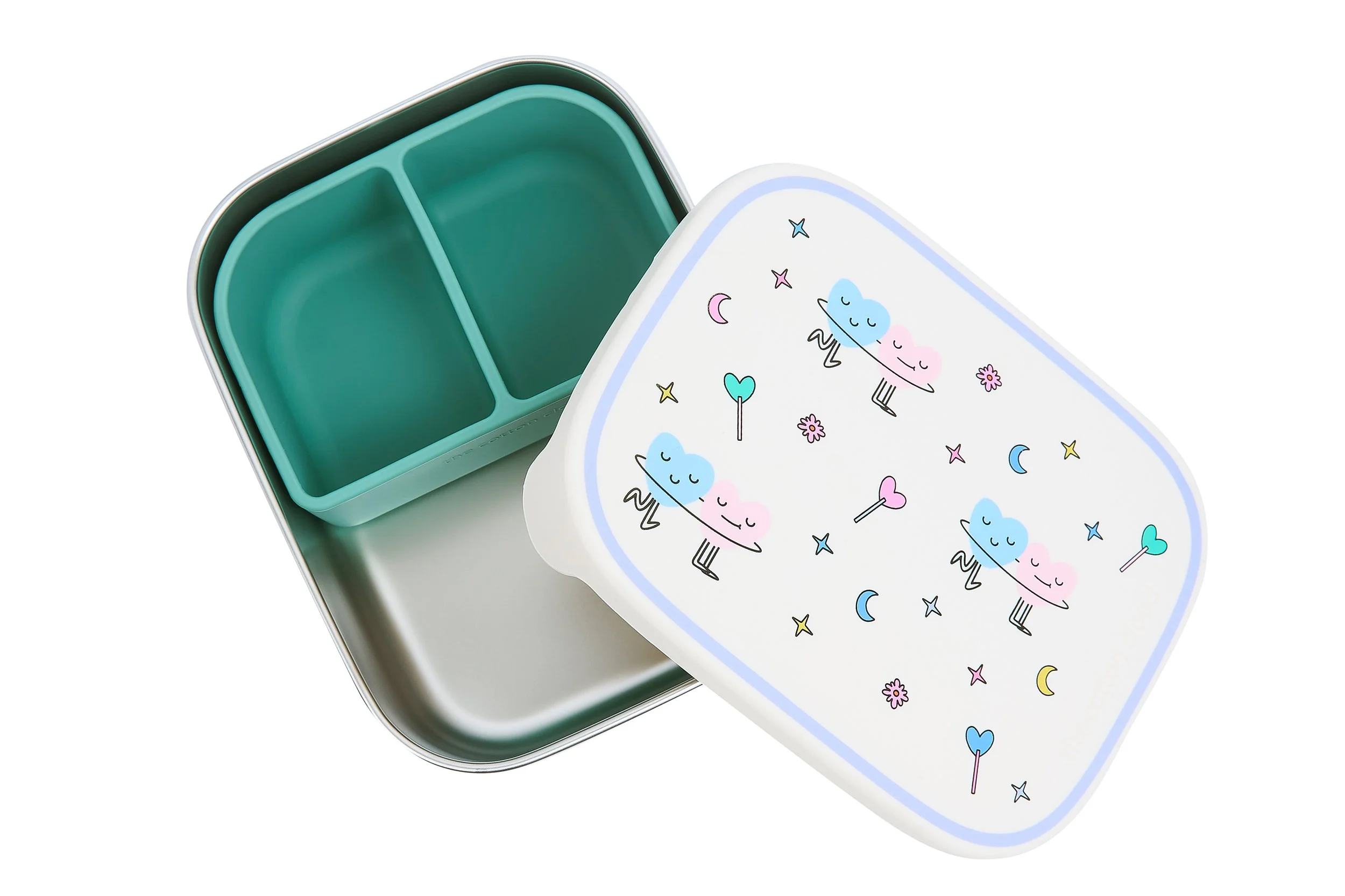 The Cotton Cloud - Edelstahl Lunchbox 'Tanzende Herzen'